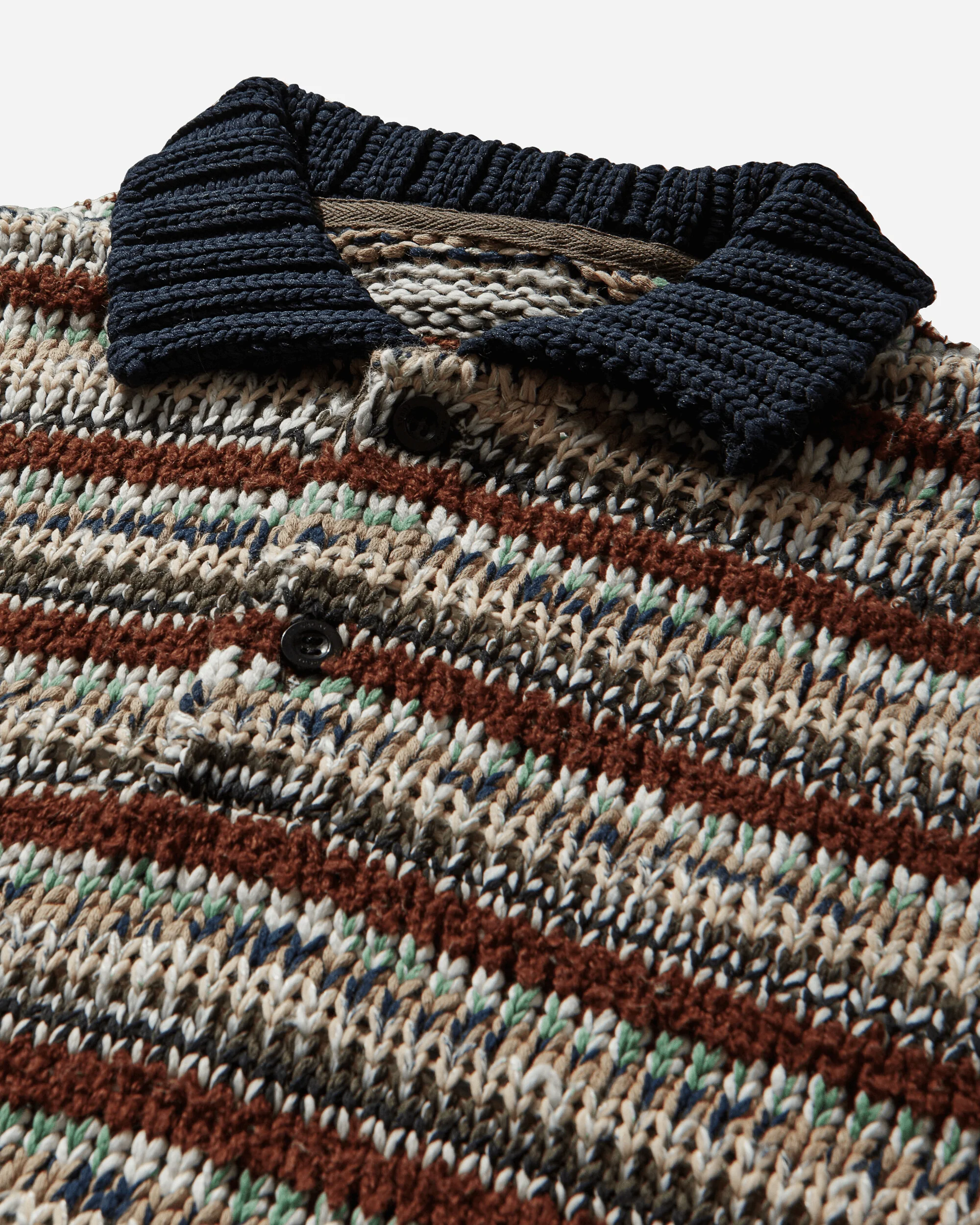 Men's Mix Knit Pullover Beige - Image 3