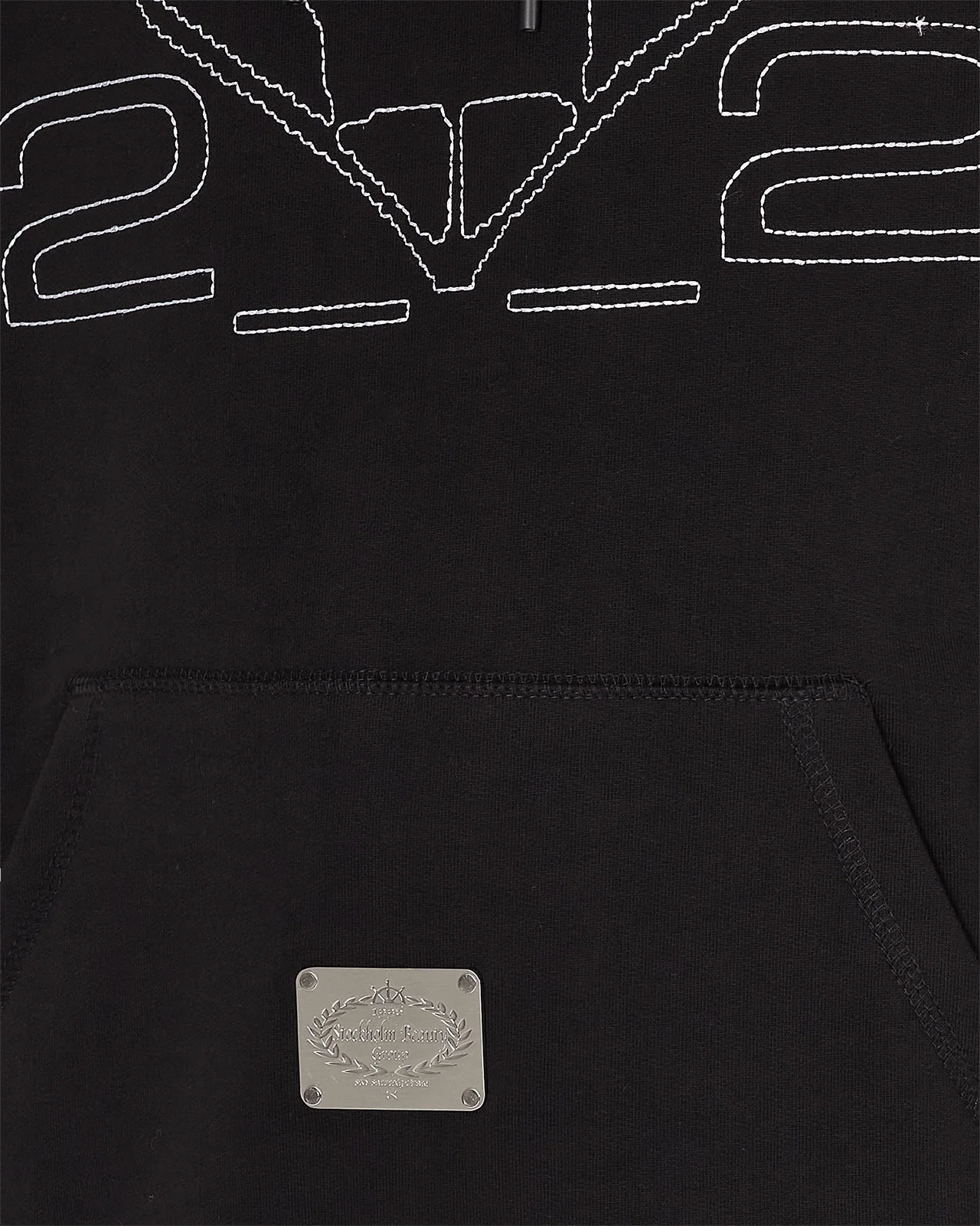 Slam Jam Hooded Sweatshirt Black - Image 6