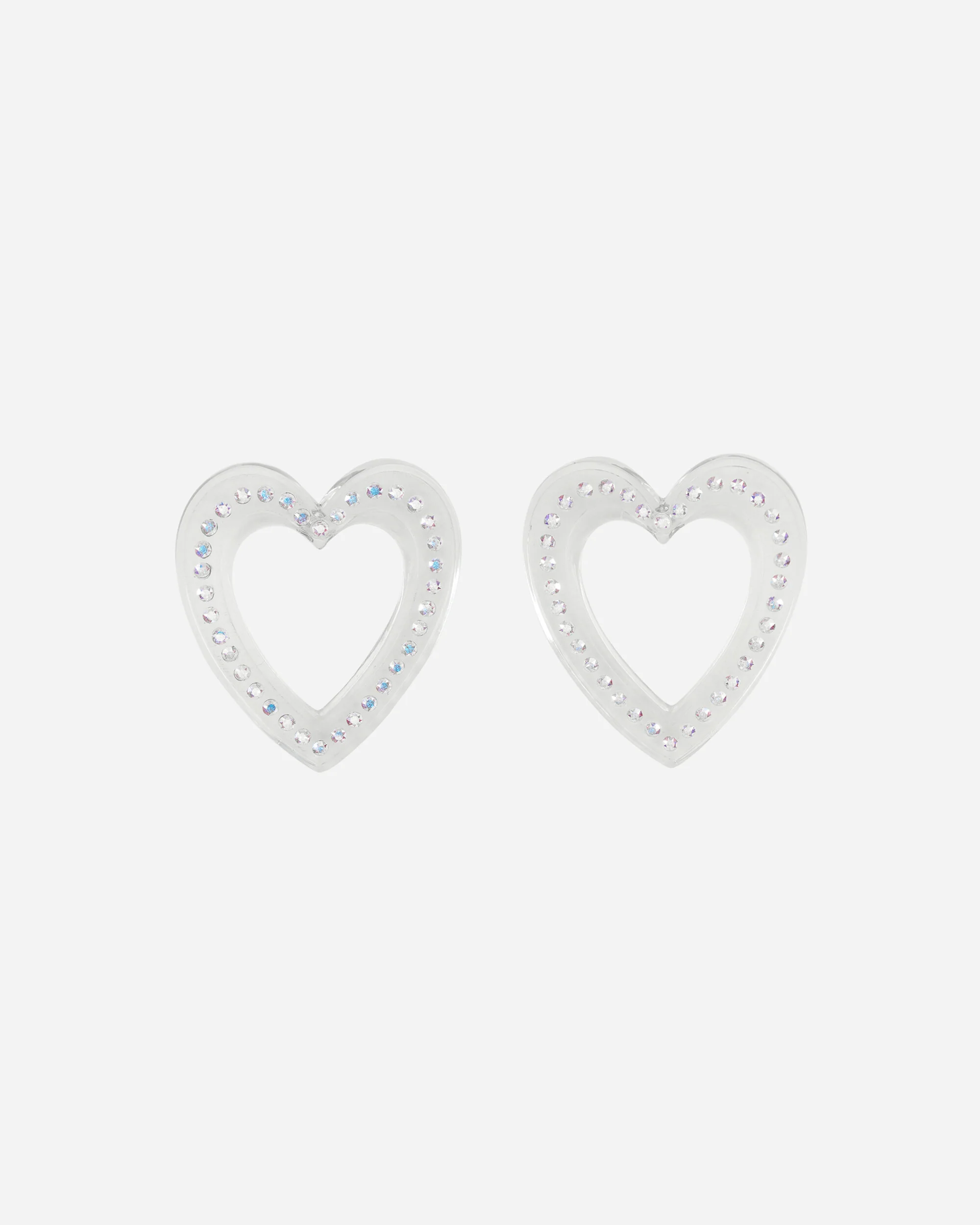 Big Heart Earrings Transparent - Image 2