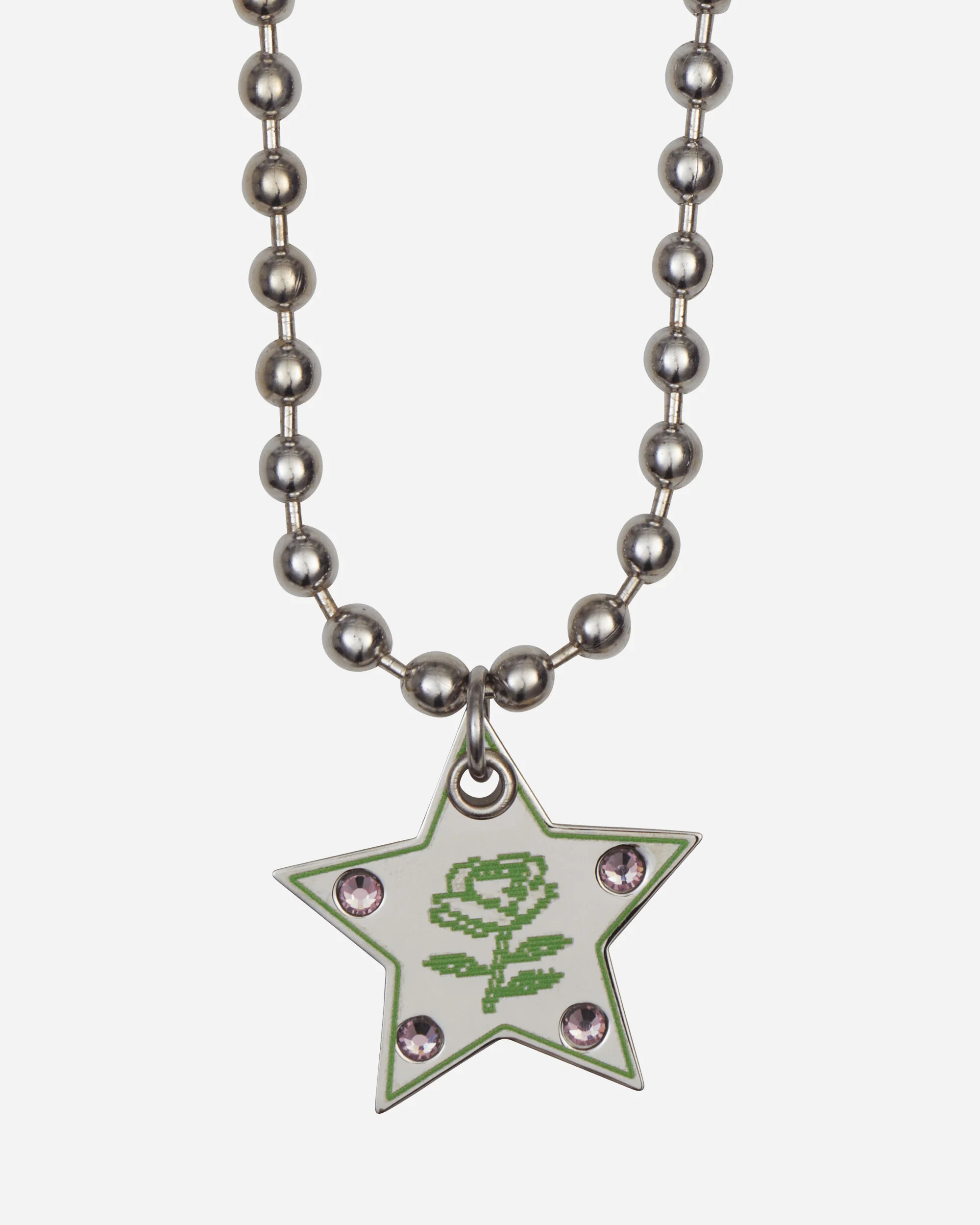 Super Star Necklace Silver / Green - Image 6