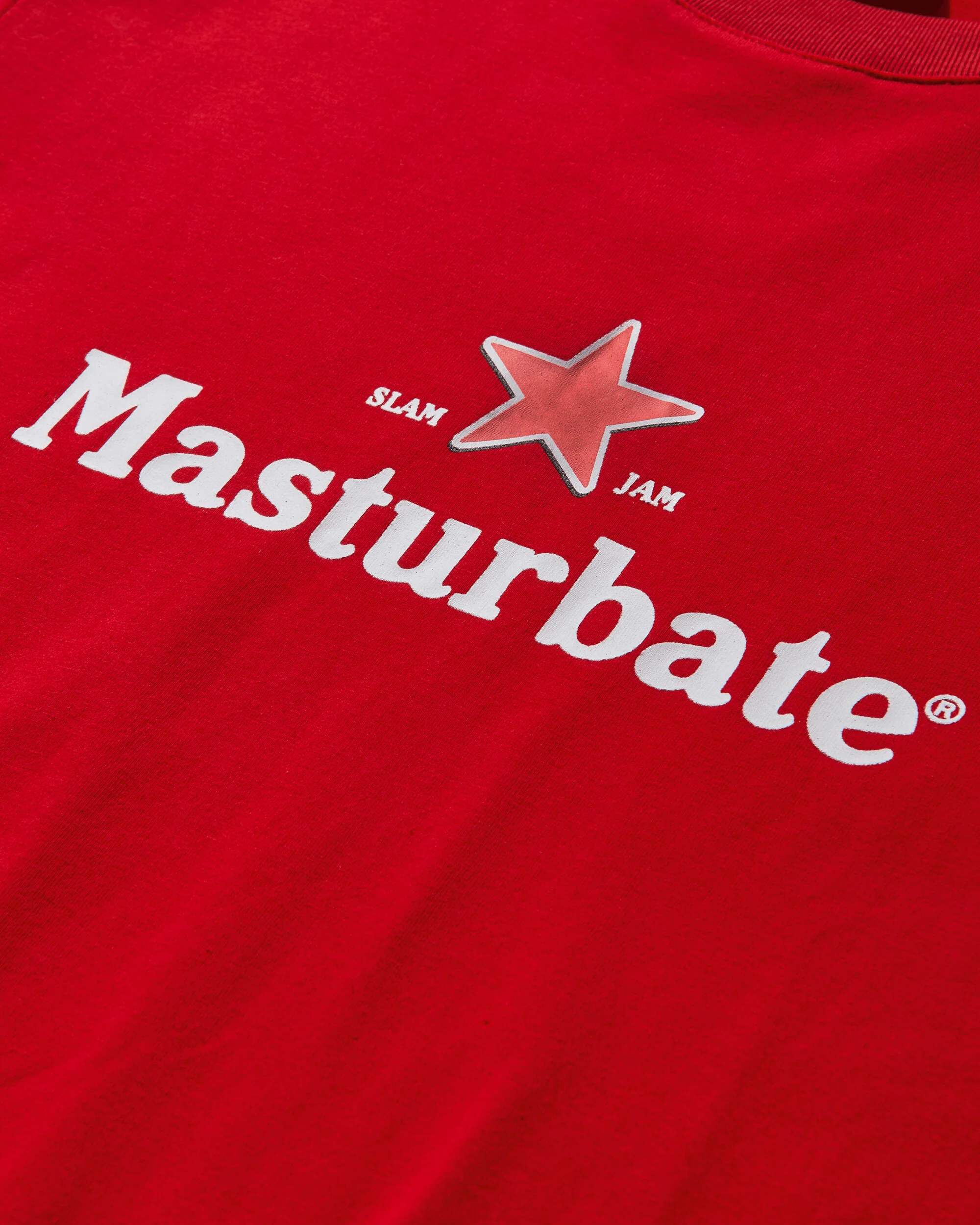 Slam Jam Masturbate T-Shirt Red - Image 3
