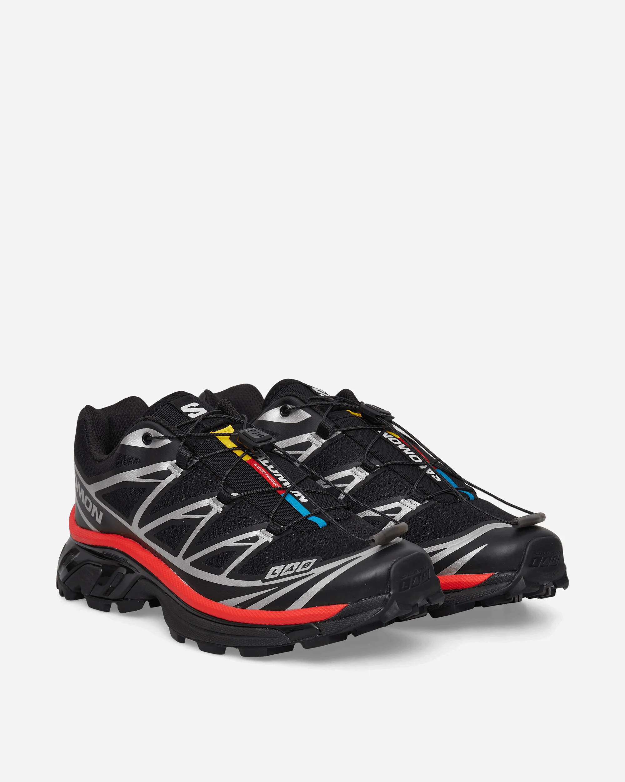 XT-6 Sneakers Black / Fiery Red / Silver - Image 2