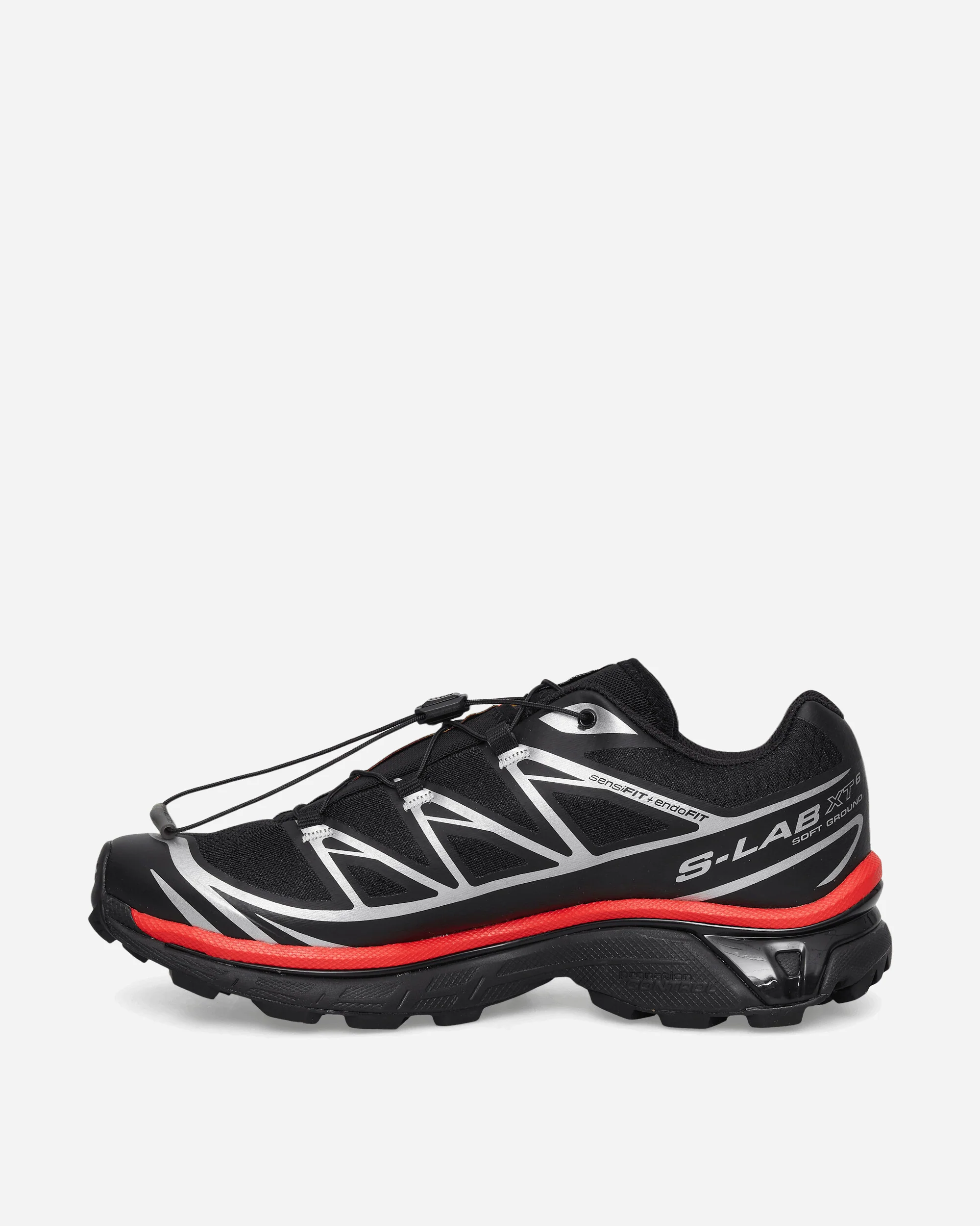 XT-6 Sneakers Black / Fiery Red / Silver - Image 3