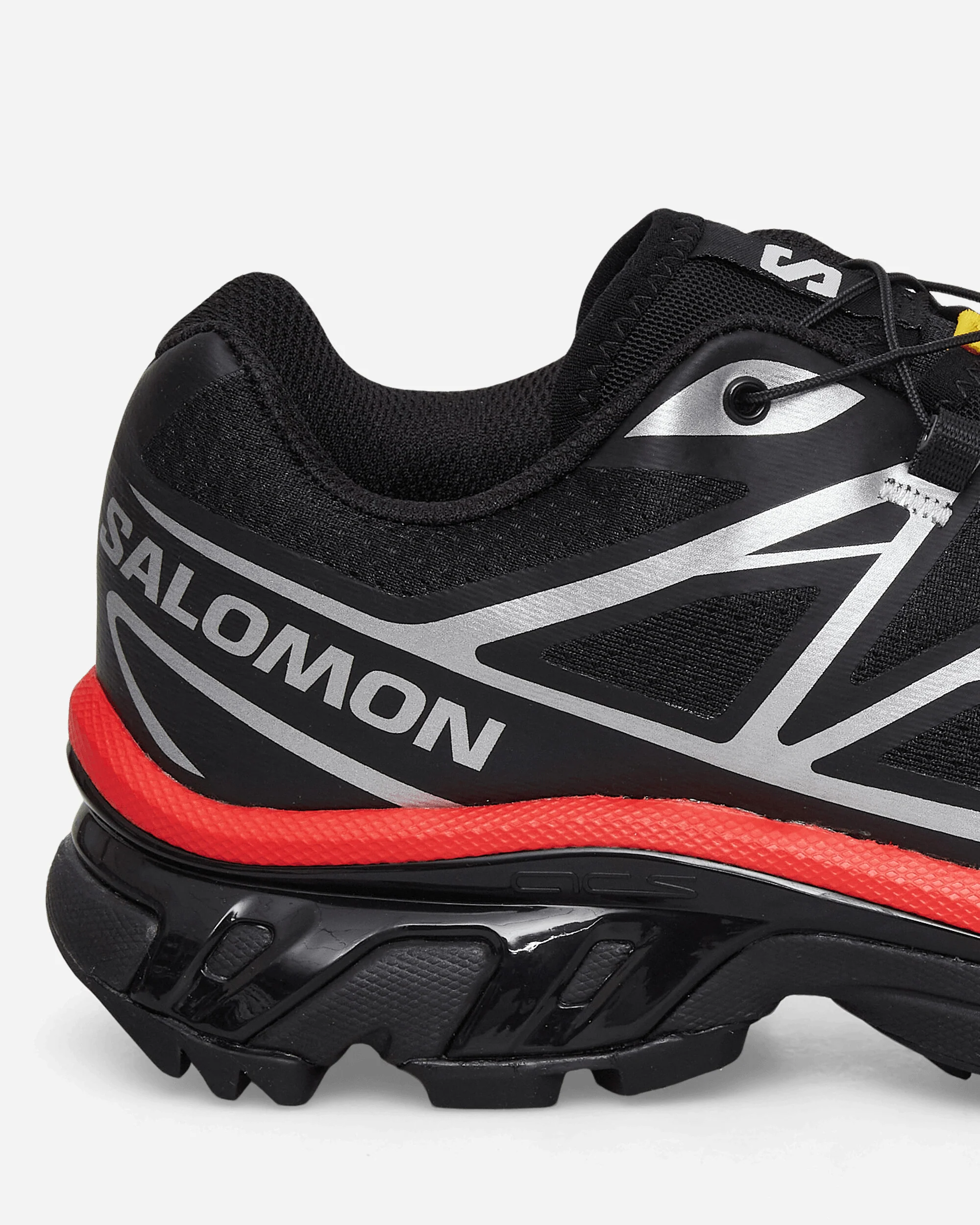 XT-6 Sneakers Black / Fiery Red / Silver - Image 6