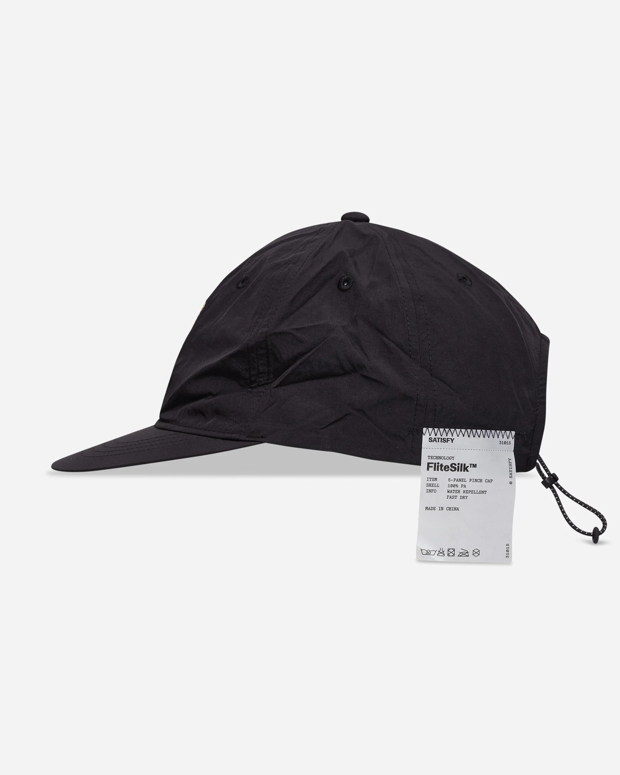 FliteSilk 5‑Panel Pinch Cap Black Eagle - Image 4