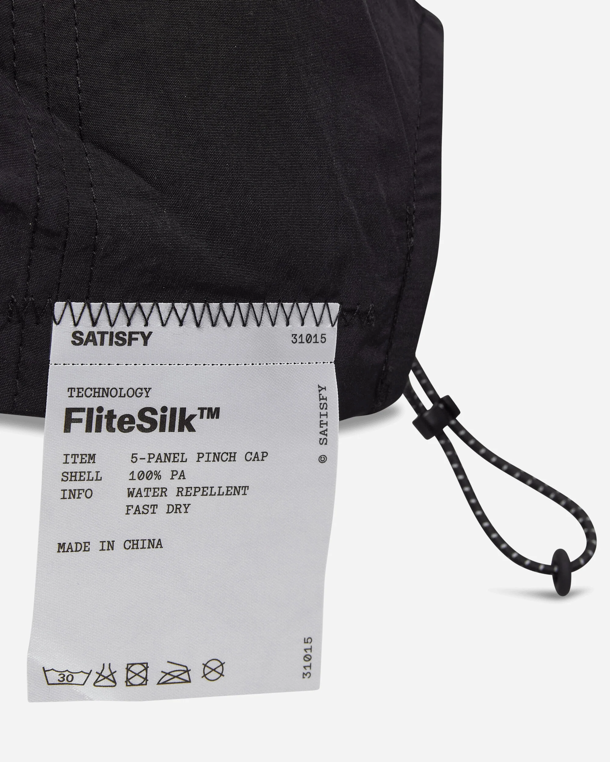 FliteSilk 5‑Panel Pinch Cap Black Eagle - Image 8