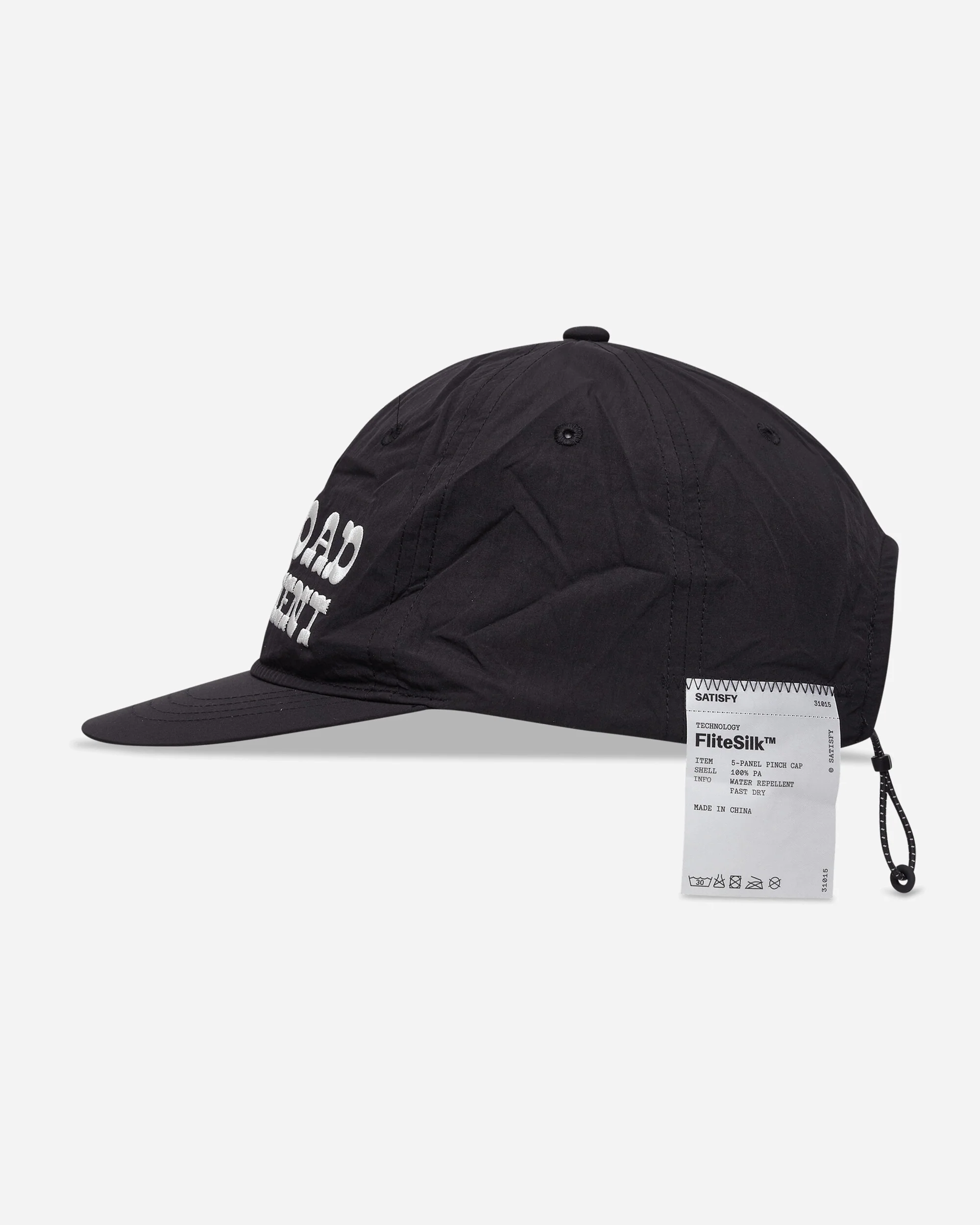 FliteSilk 5‑Panel Pinch Cap Black Off Road - Image 4