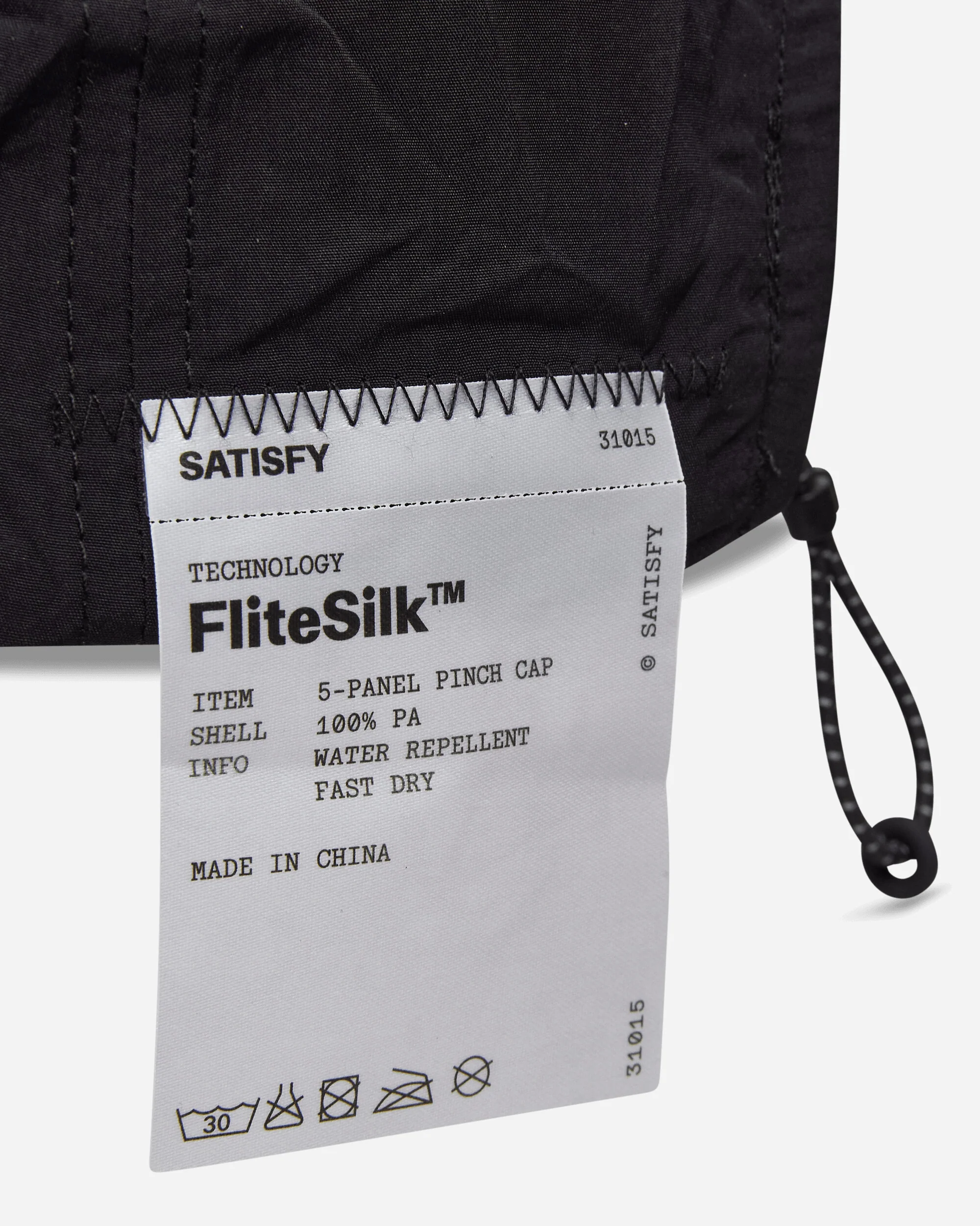 FliteSilk 5‑Panel Pinch Cap Black Off Road - Image 8