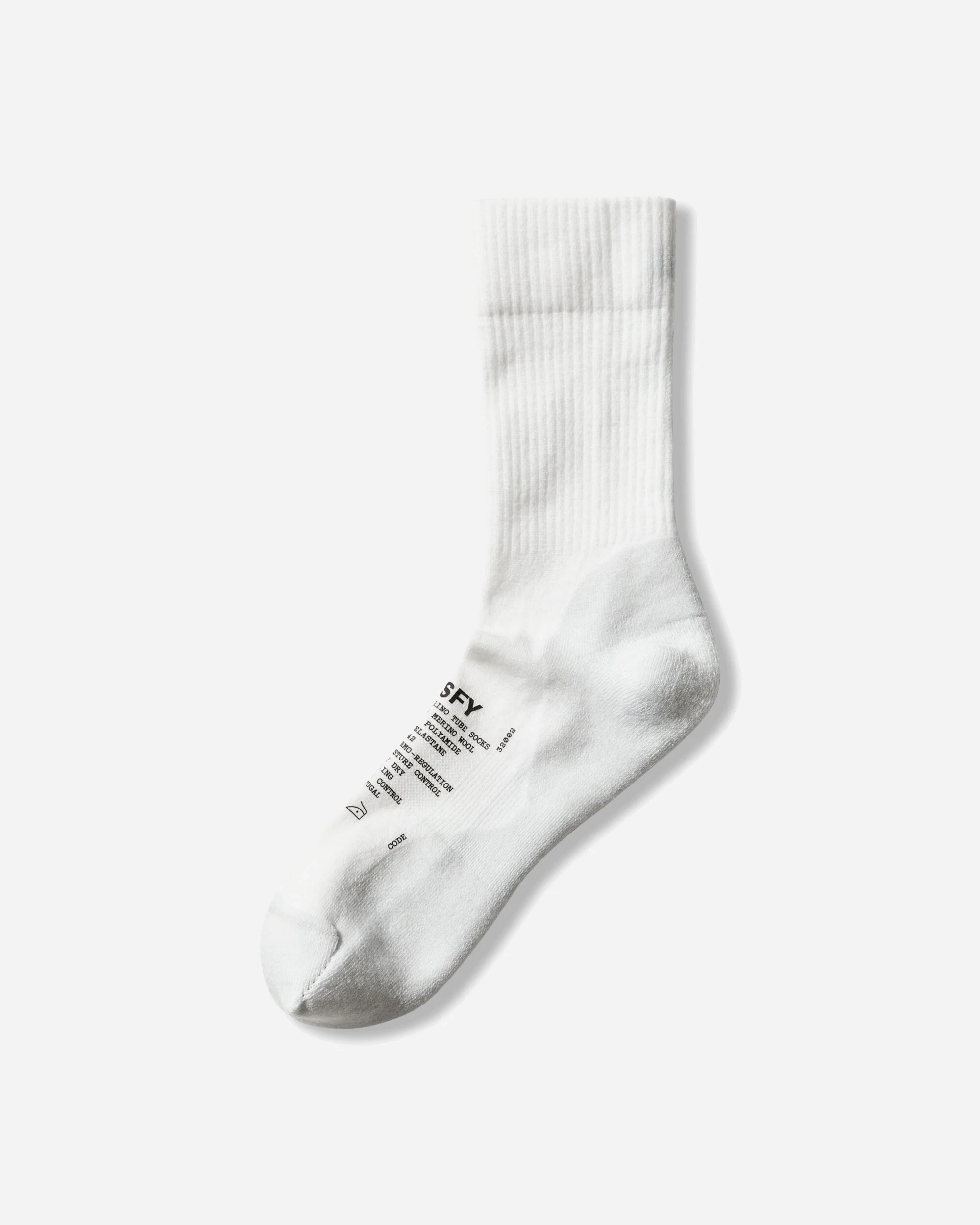 Merino Nylon Tube Socks Off White - Image 2
