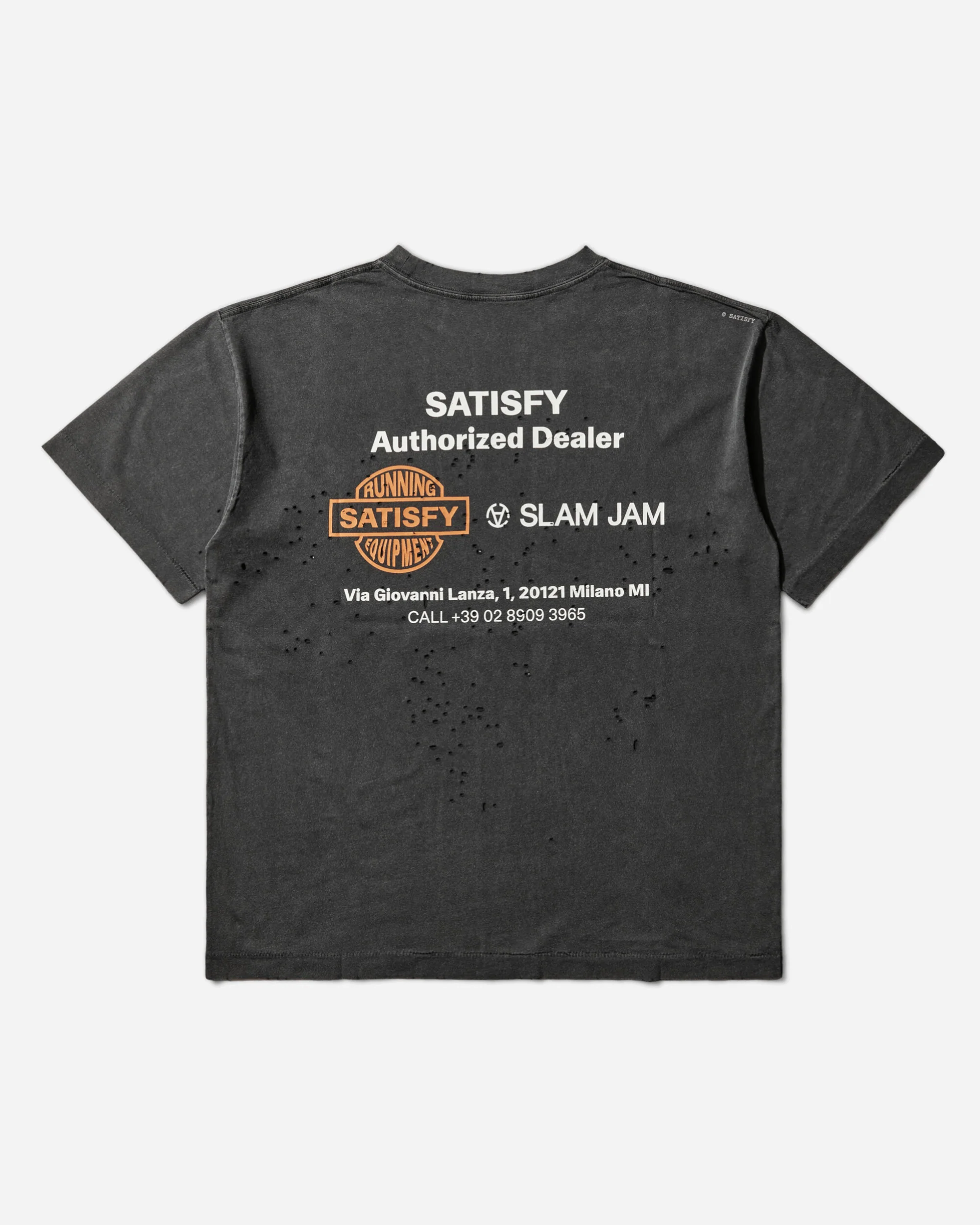 Slam Jam Authorized Dealer MothTech T-Shirt Aged Black - Image 2