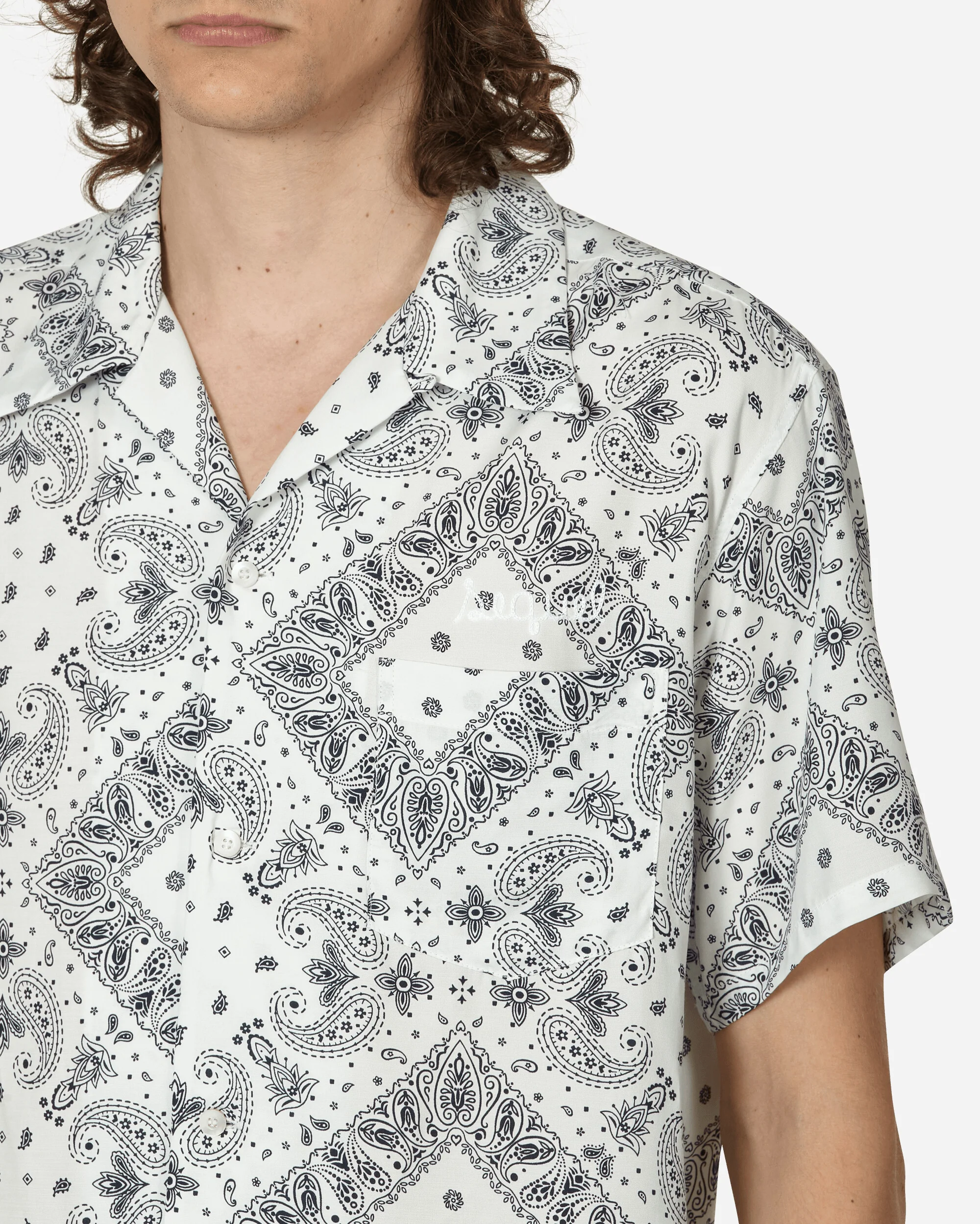 Open Collar Shirt White - Image 5
