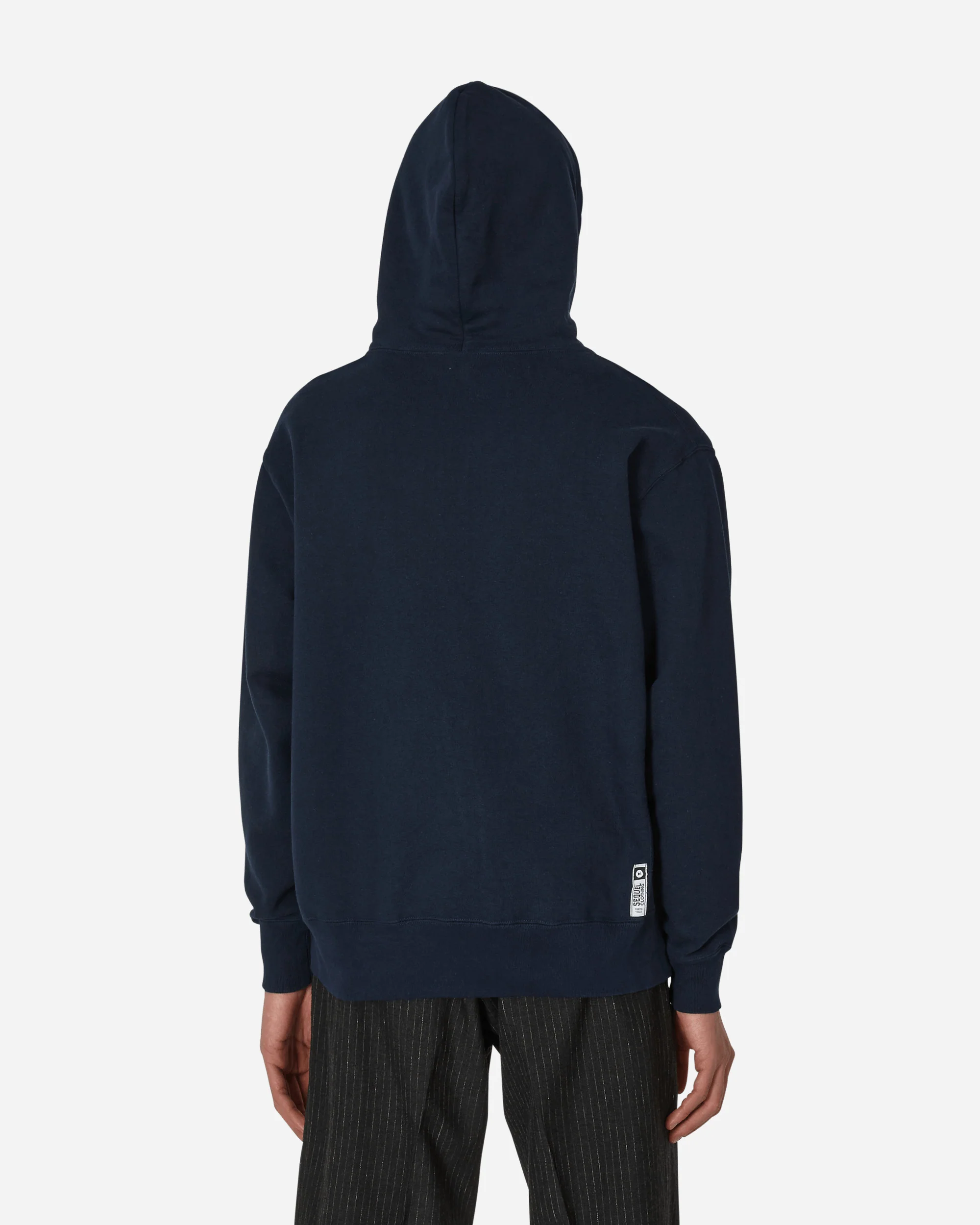 Zip-Up Hooded Sweatshirt Blue - Image 3