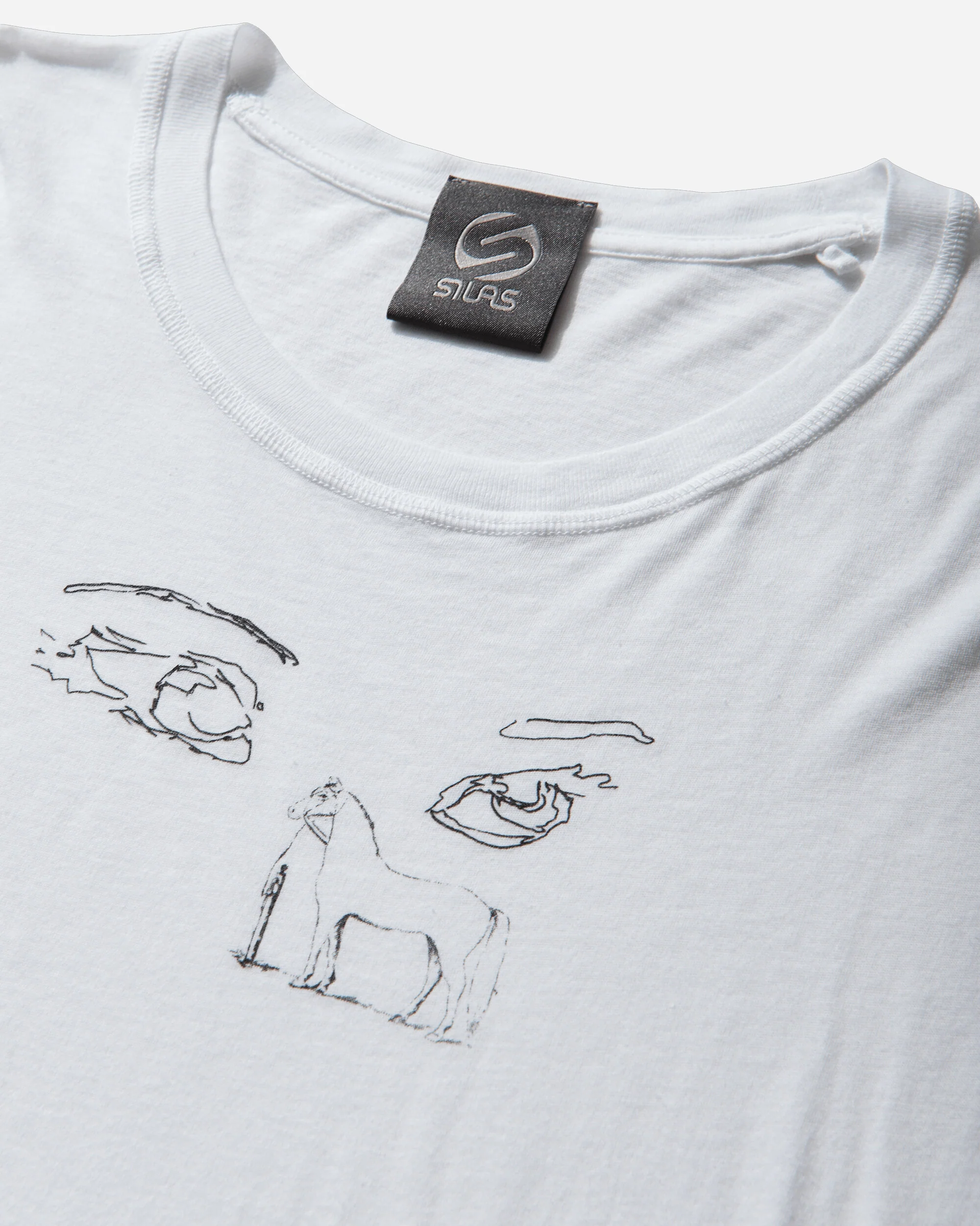 Men's Graphic T-Shirt White - Image 3