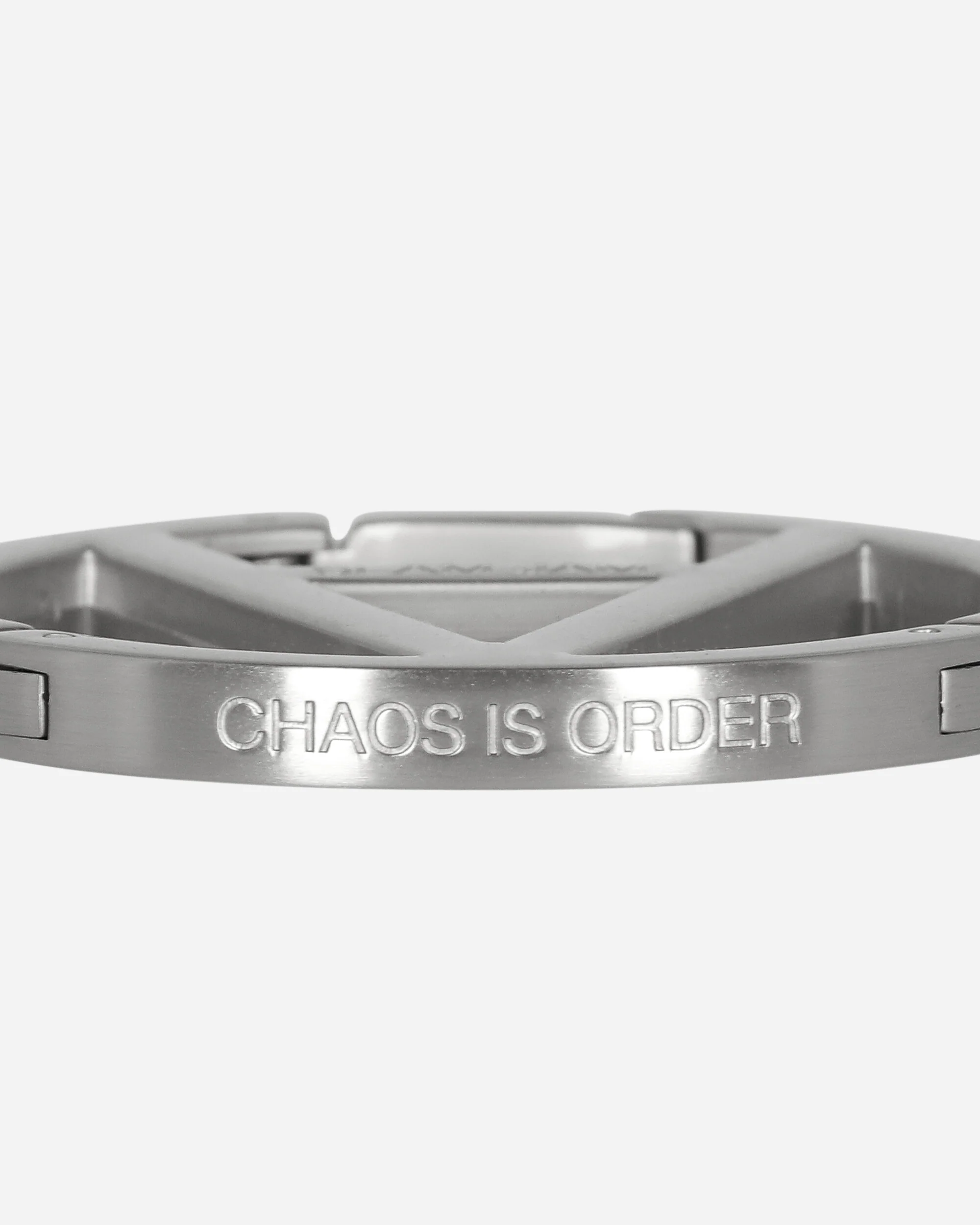 CHAOS IS ORDER Logo Carabiner Silver - Image 7
