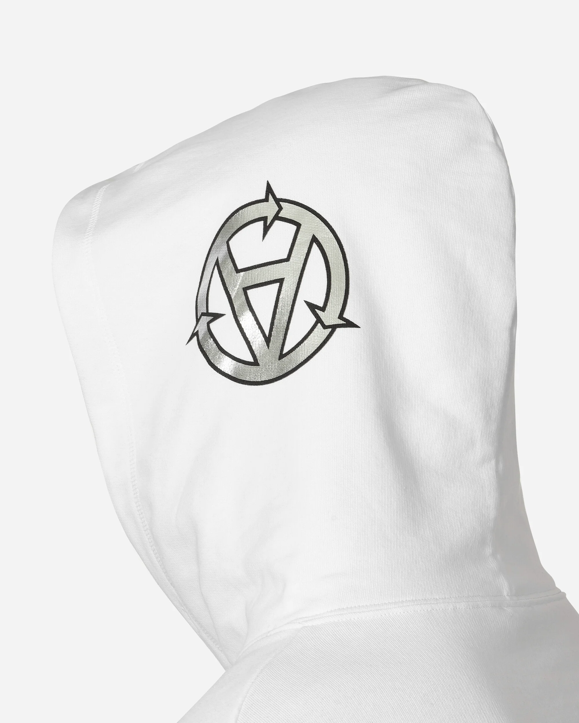 Gaznevada Graphic Hooded Sweatshirt White - Image 8