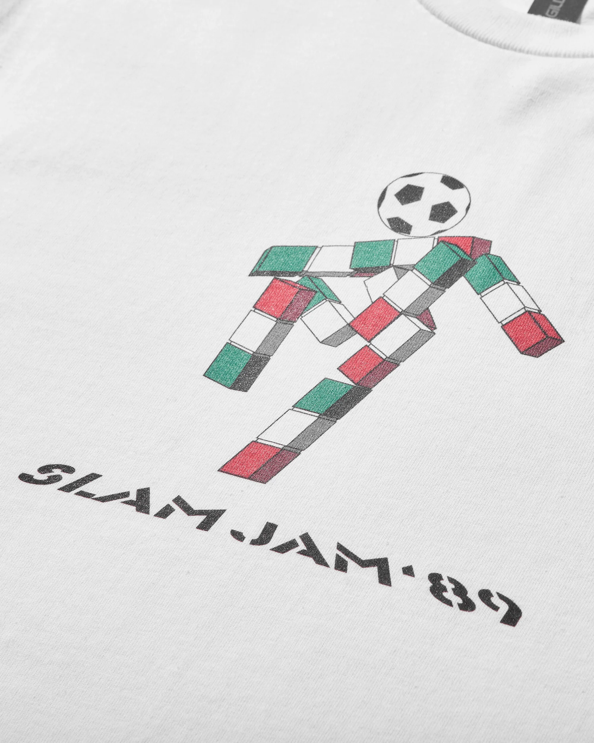 Men's Italia '90 "Ciao" Mascotte T-Shirt White - Image 3