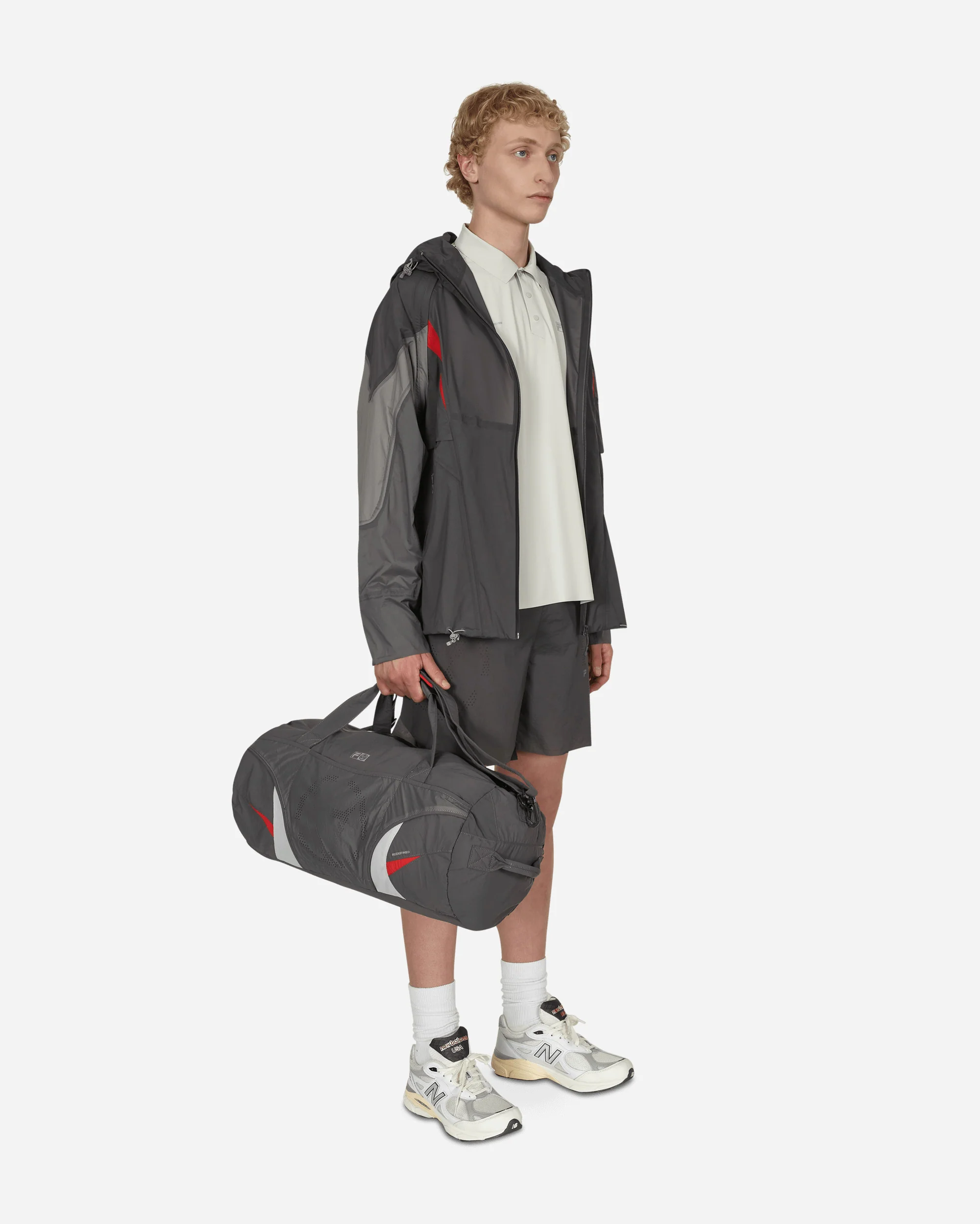 FILA Redefined Longsleeve Polo Shirt Grey - Image 4