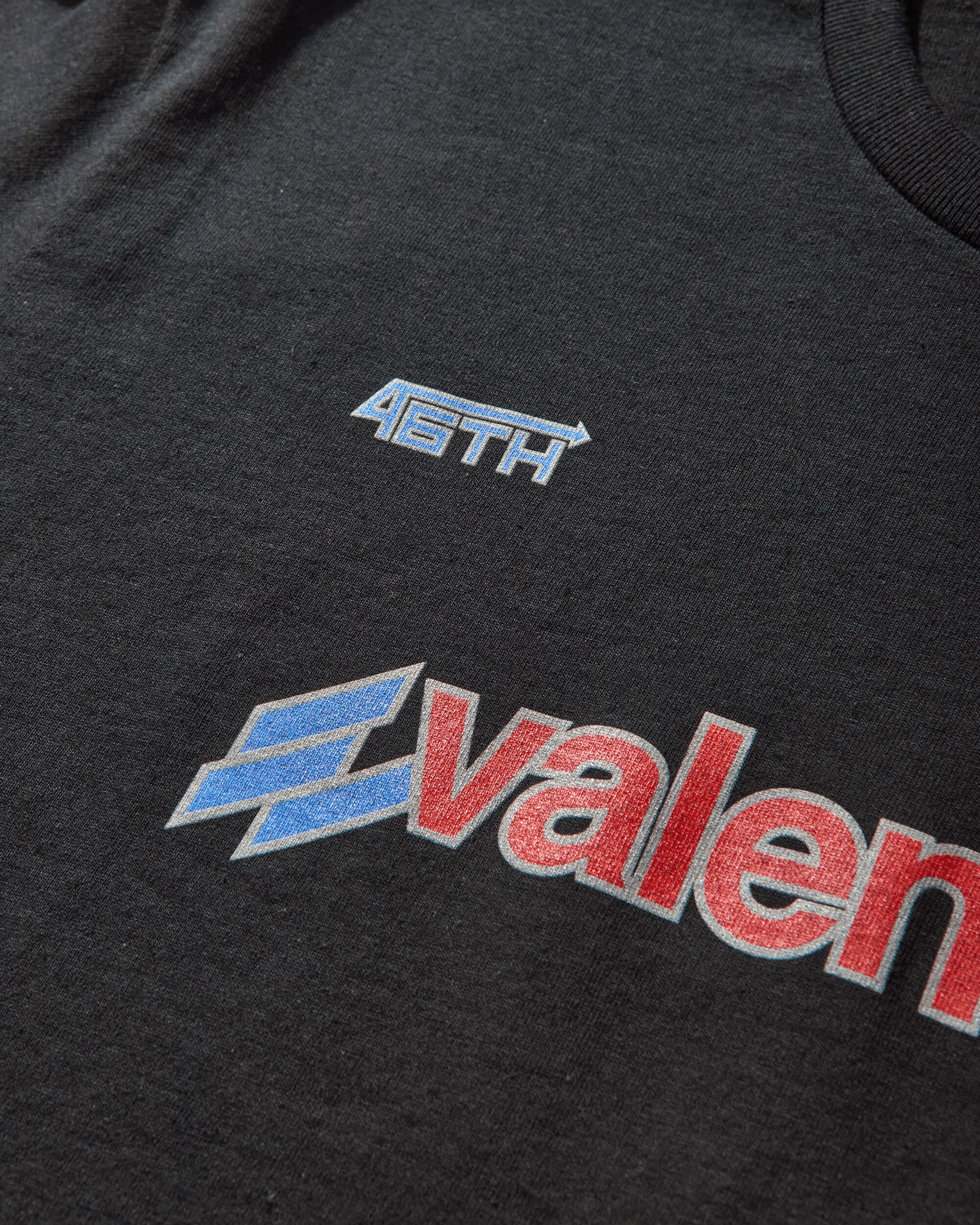 Bleu Mode 'Valentino 46' Tribute T-Shirt Black - Image 4