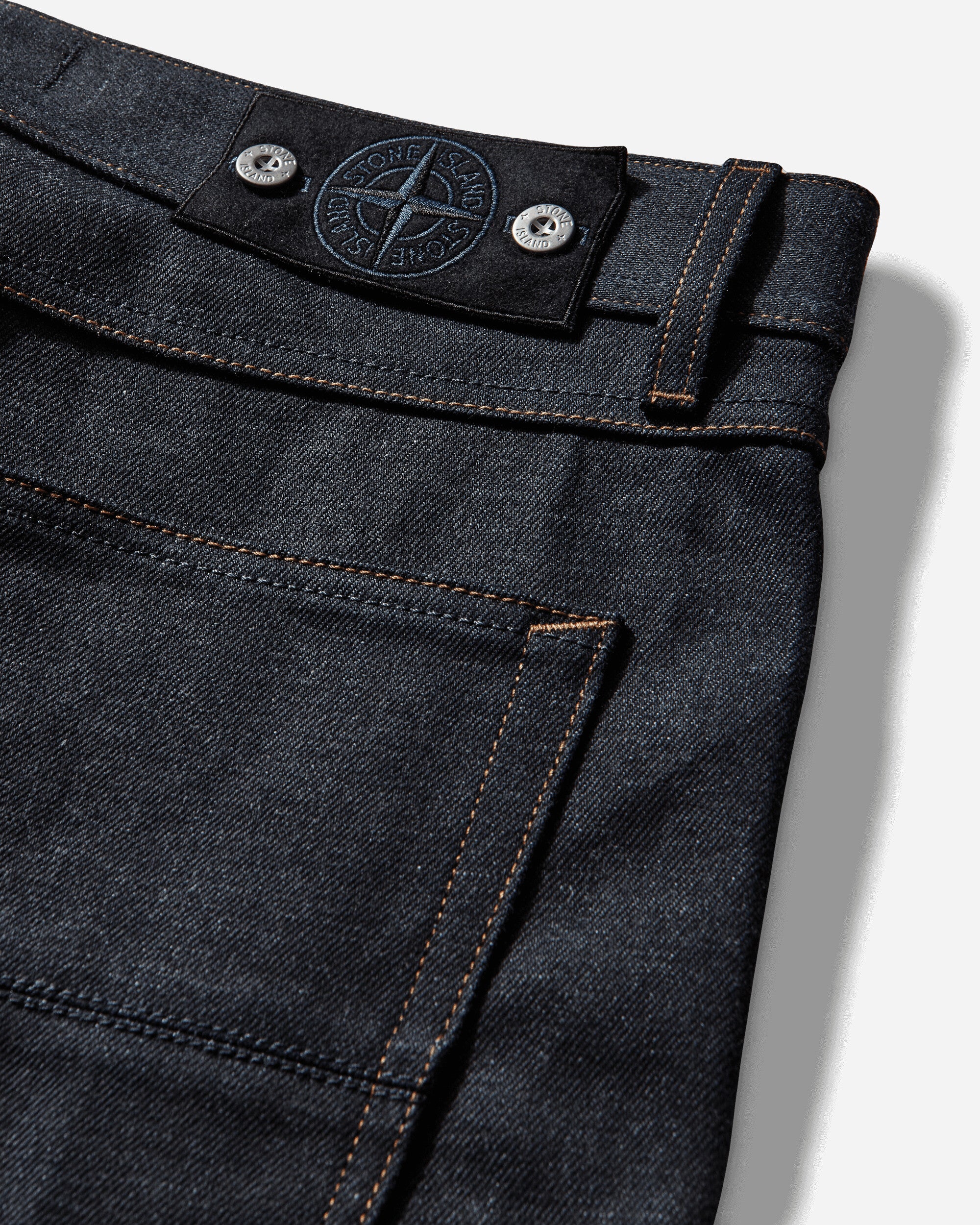 Men's Selvedge Indigo Denim-Raw Regular Fit Jeans Blue Raw - Image 3