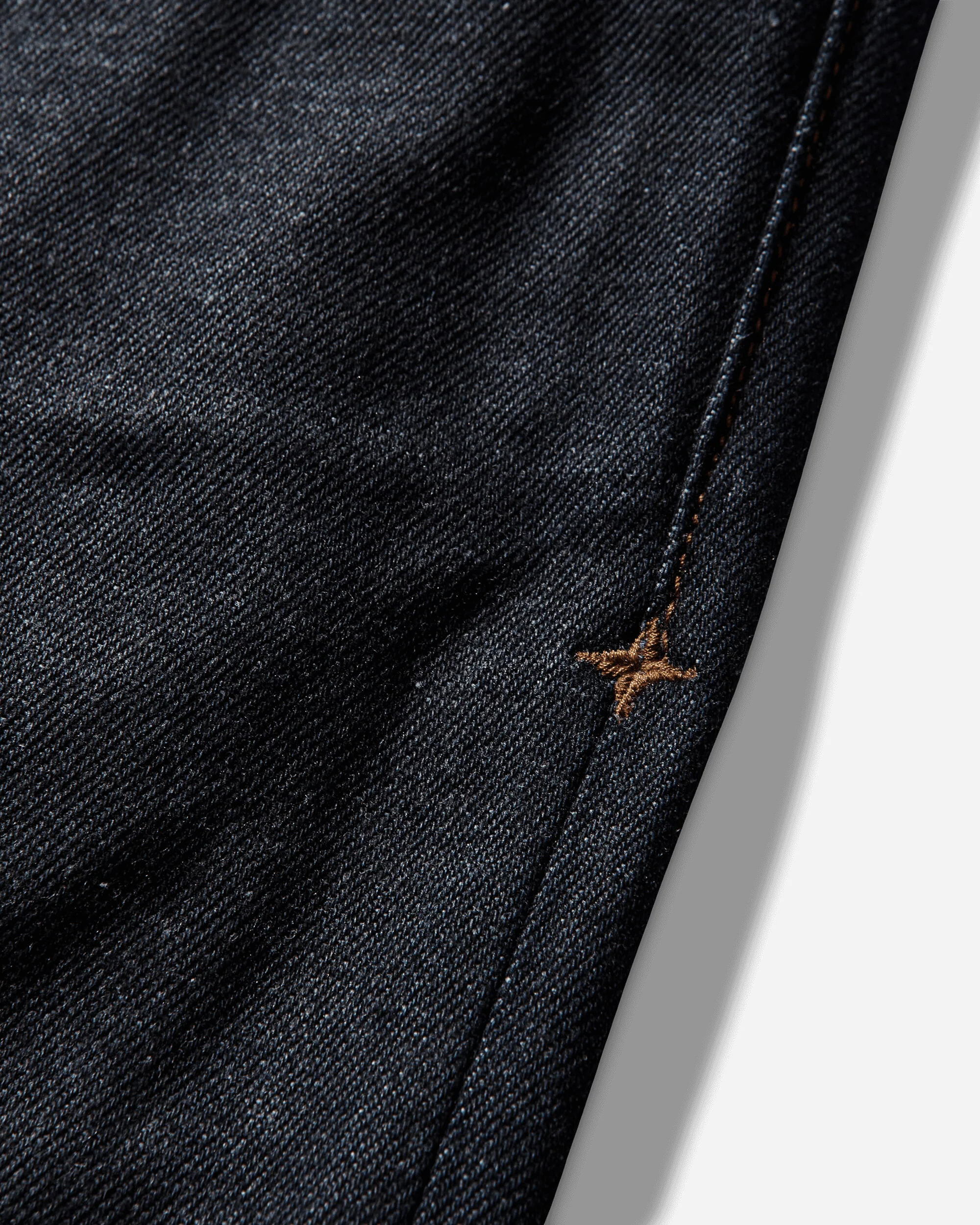 Men's Selvedge Indigo Denim-Raw Regular Fit Jeans Blue Raw - Image 4