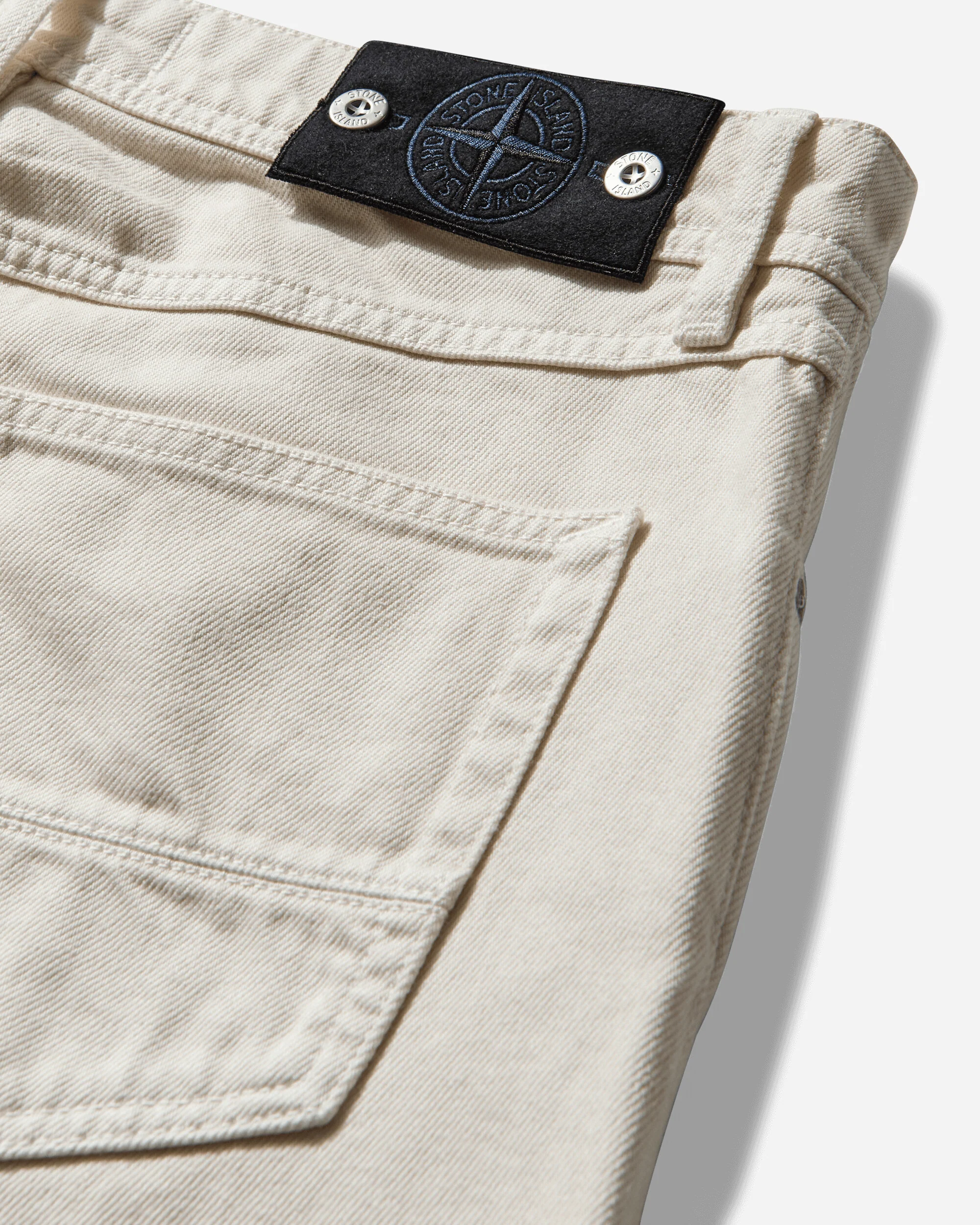 Men's Light Bull Denim-TC Loose Fit Jeans Ivory - Image 3