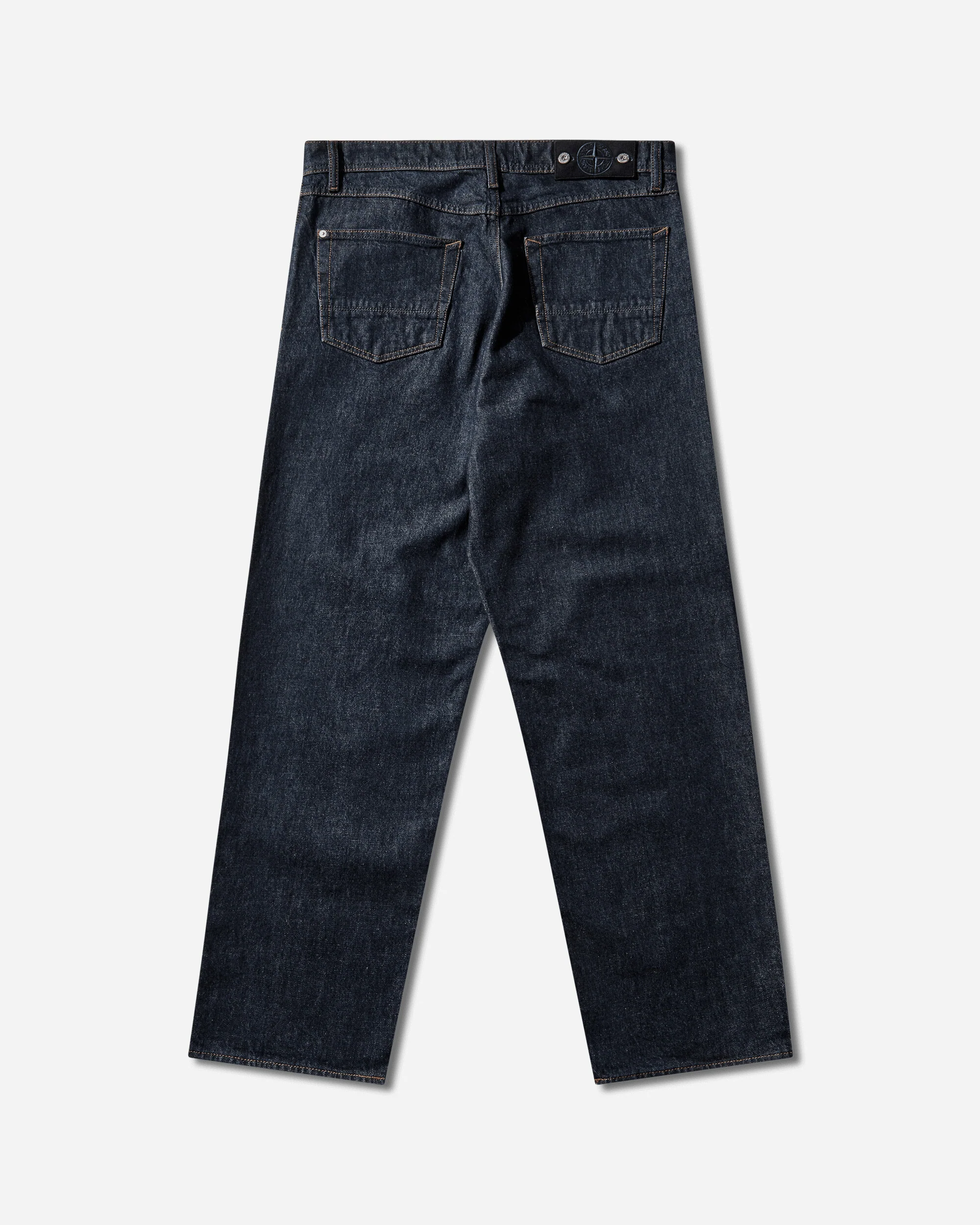 Men's Indigo Denim-Rinsed Loose Fit Jeans Blue Rinse - Image 2