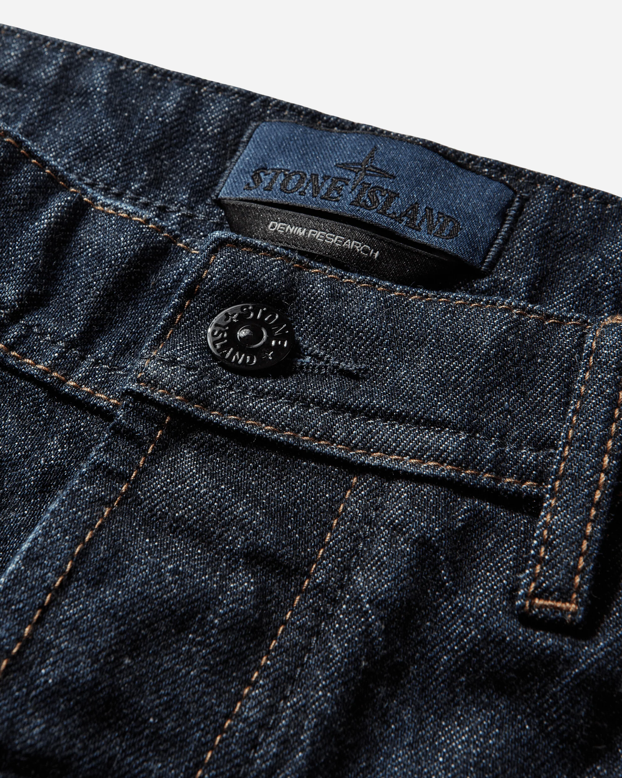 Men's Indigo Denim-Rinsed Loose Fit Jeans Blue Rinse - Image 4