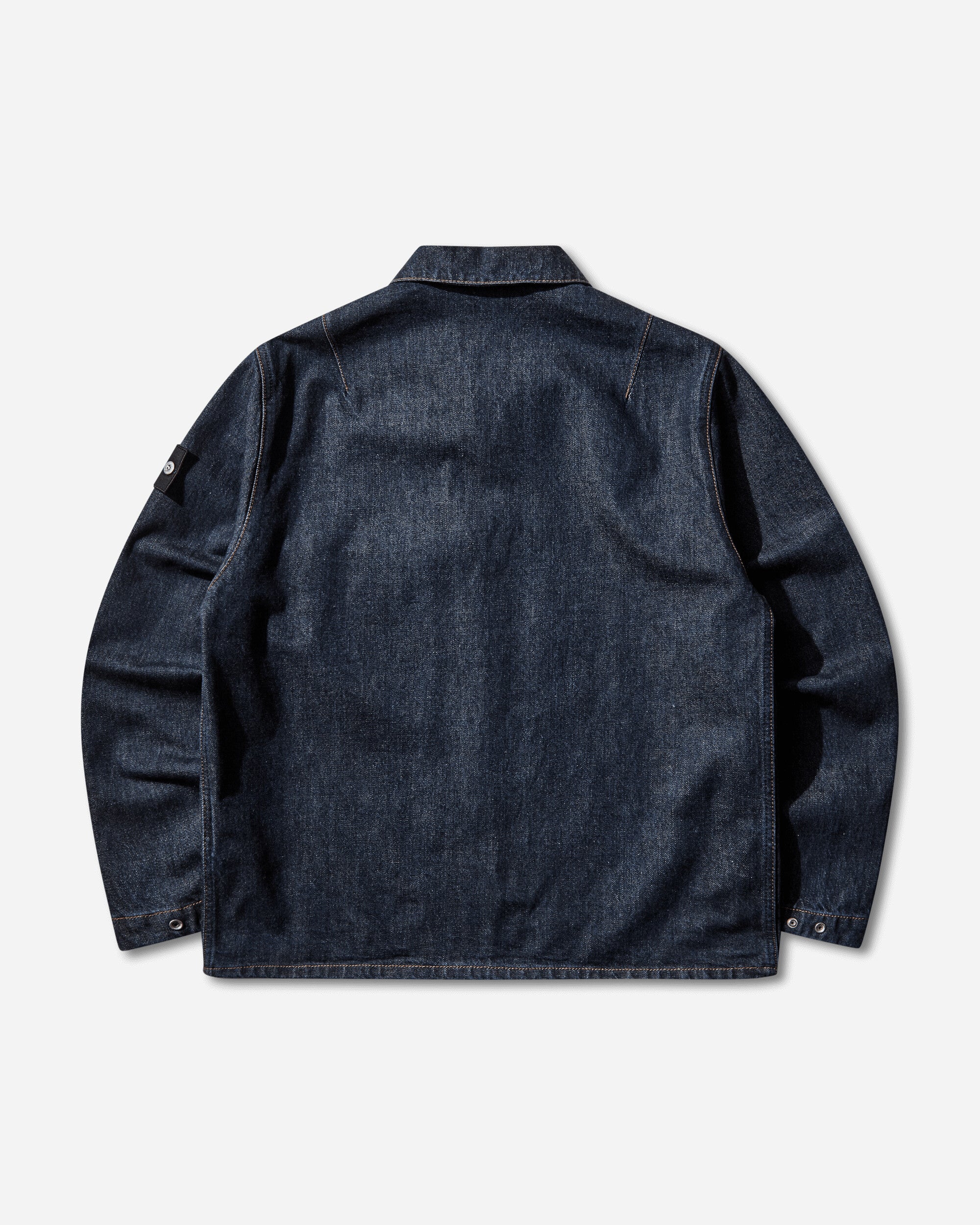 Men's Indigo Denim-Rinsed Overshirt Blue Rinse - Image 2