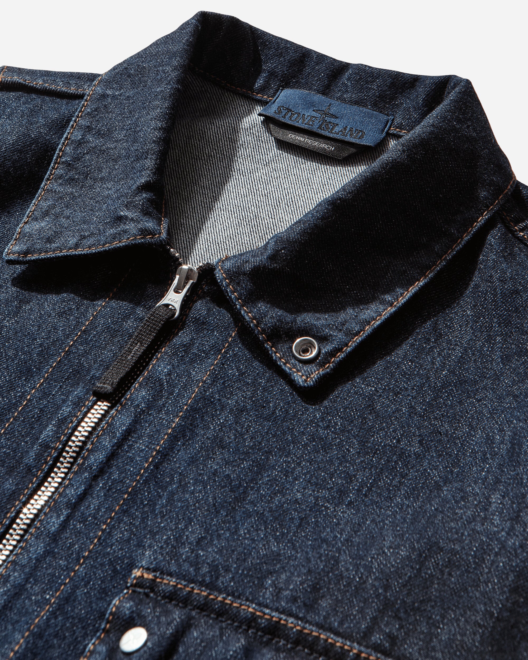 Men's Indigo Denim-Rinsed Overshirt Blue Rinse - Image 3