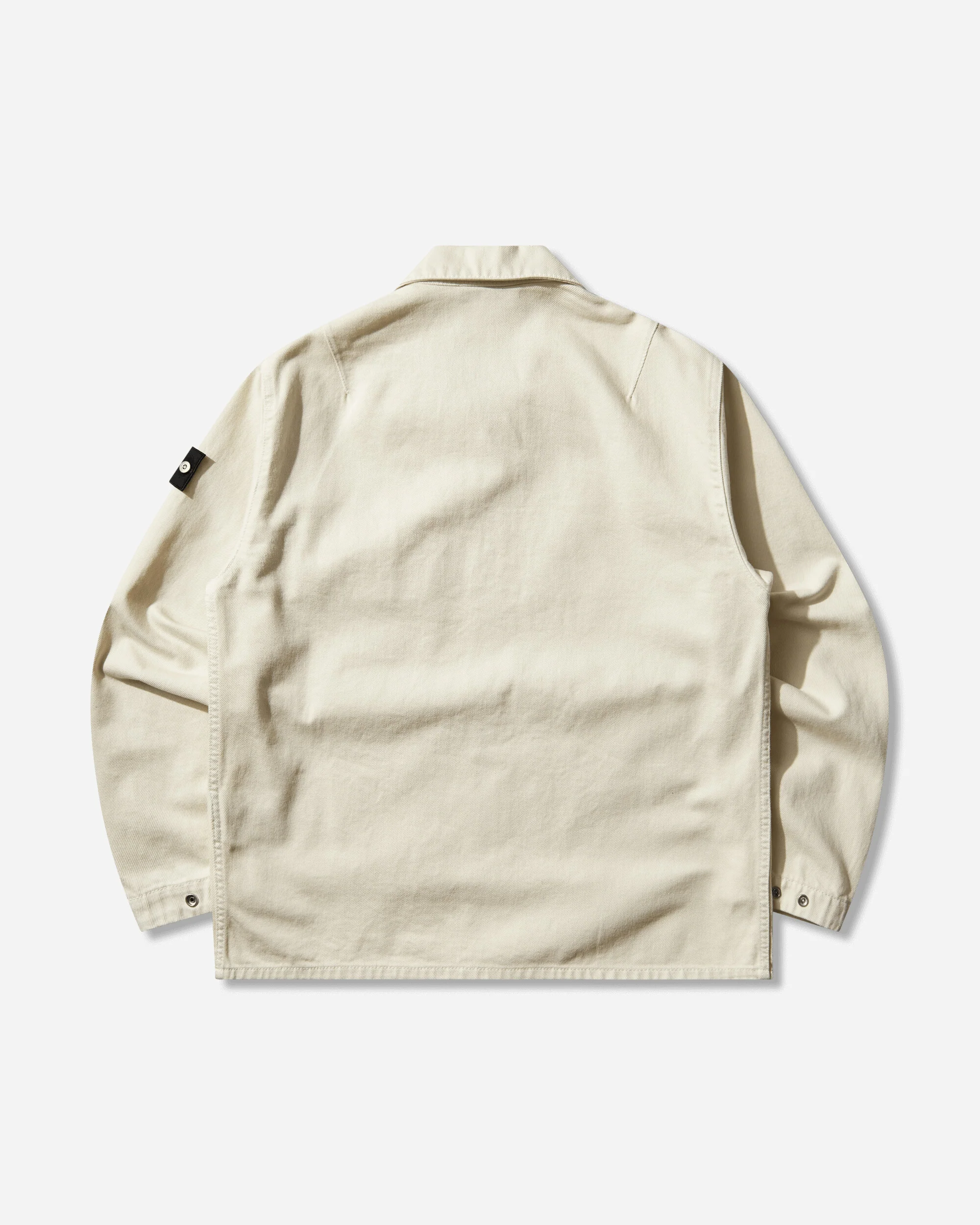 Men's Light Bull Denim-TC Overshirt Ivory - Image 2