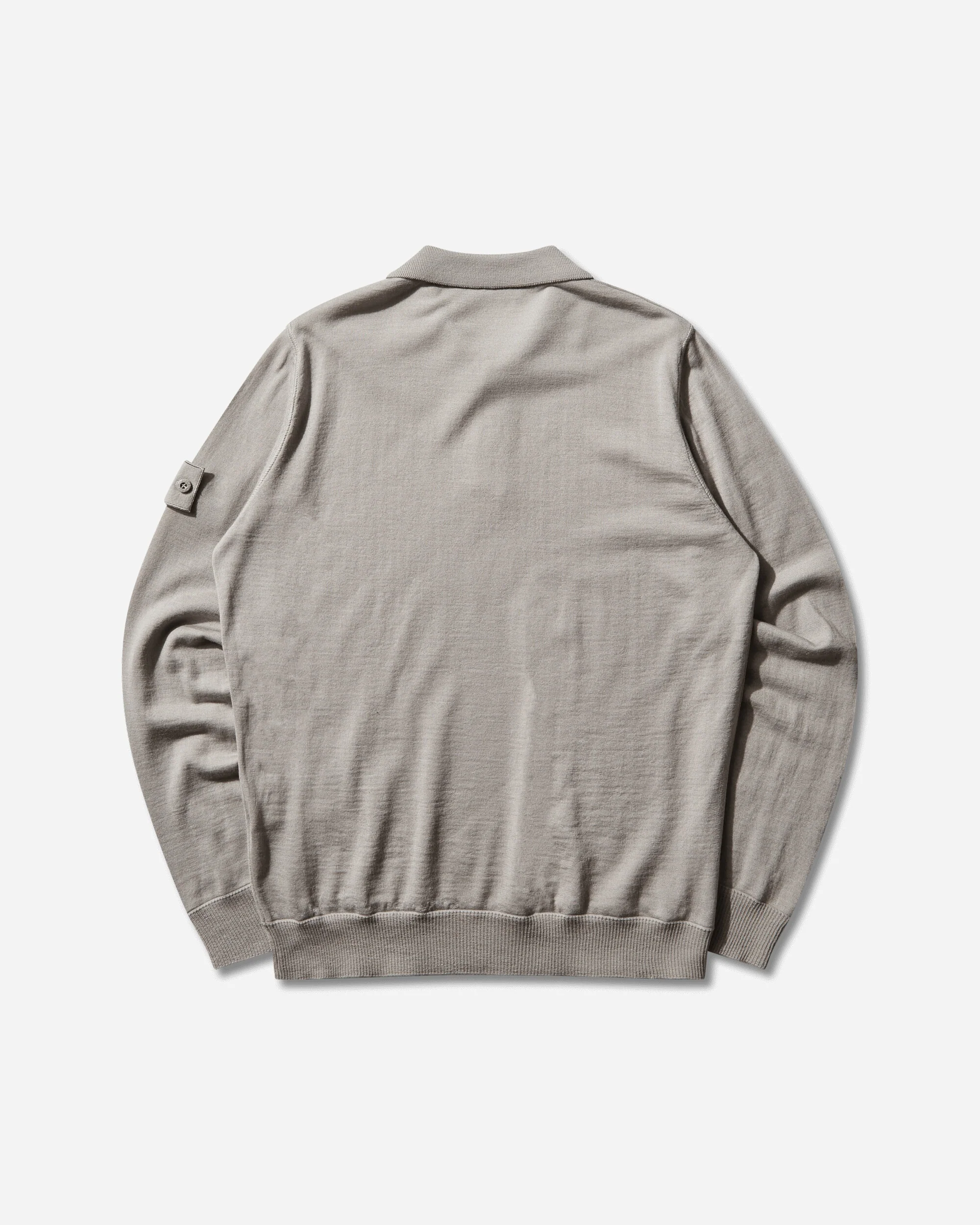 Men's Ghost Light Pure RWS Wool Polo Sweater Dust Grey - Image 2