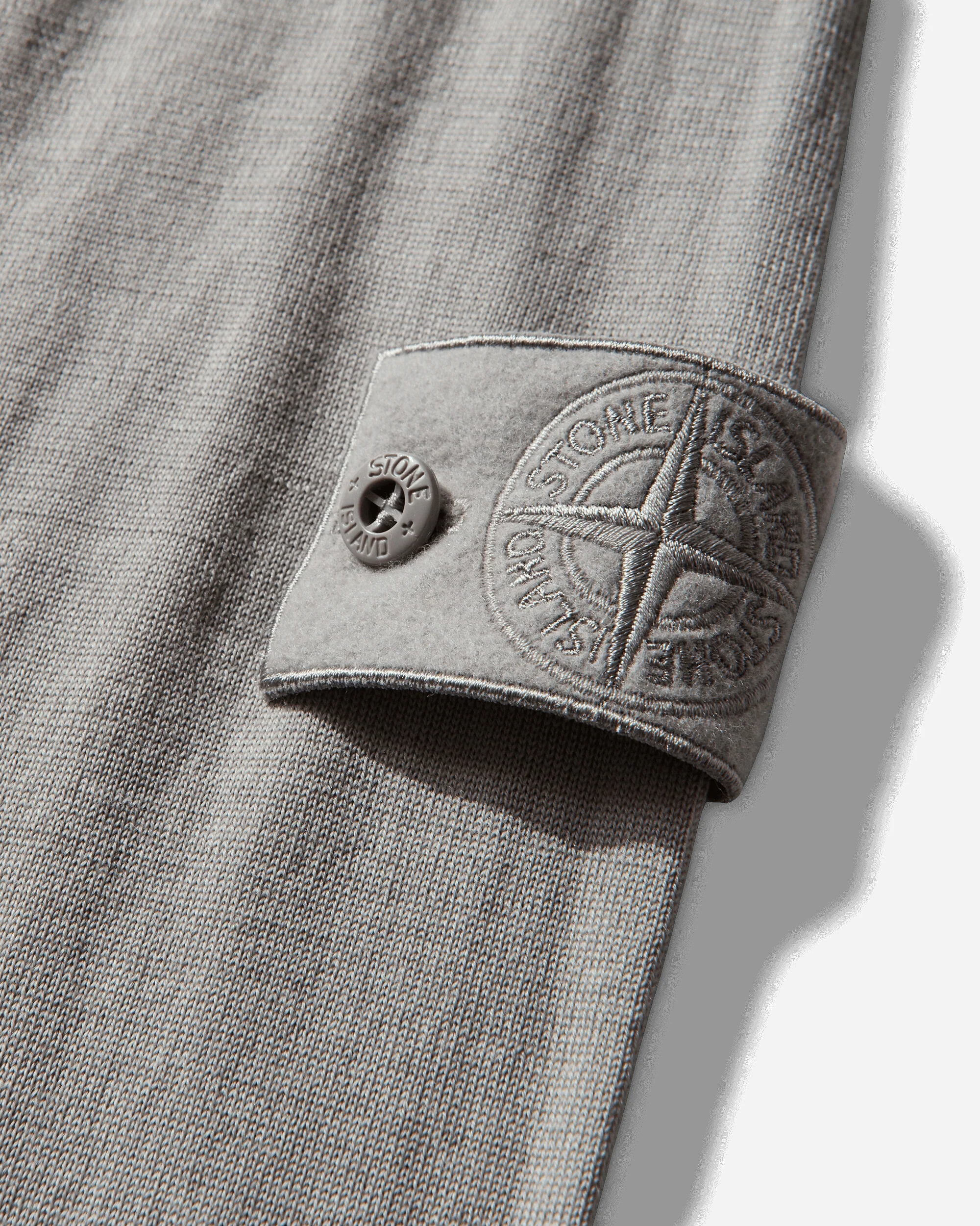 Men's Ghost Light Pure RWS Wool Polo Sweater Dust Grey - Image 3