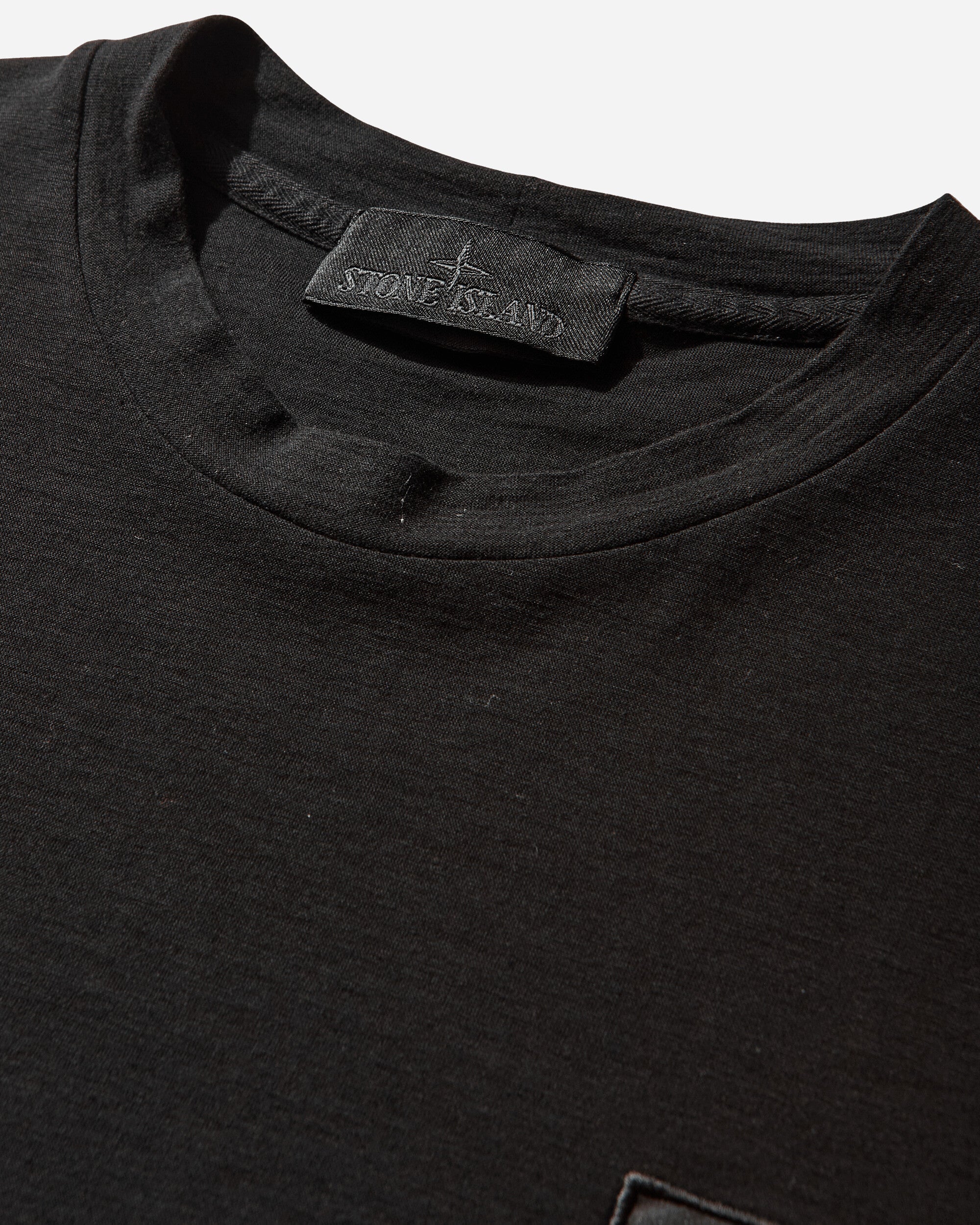 Men's Ghost Organic Cotton Jersey Crepe T-Shirt Black - Image 4