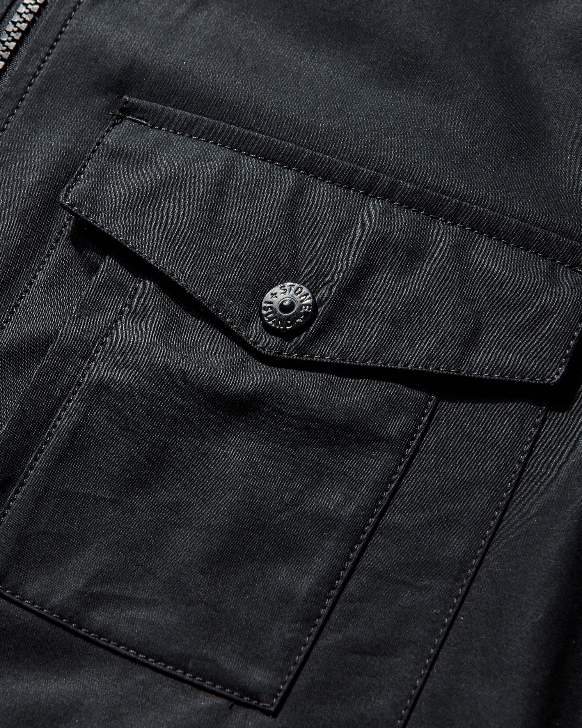 Men's Ghost All-Weather Cotton Canvas Overshirt Black - Image 3