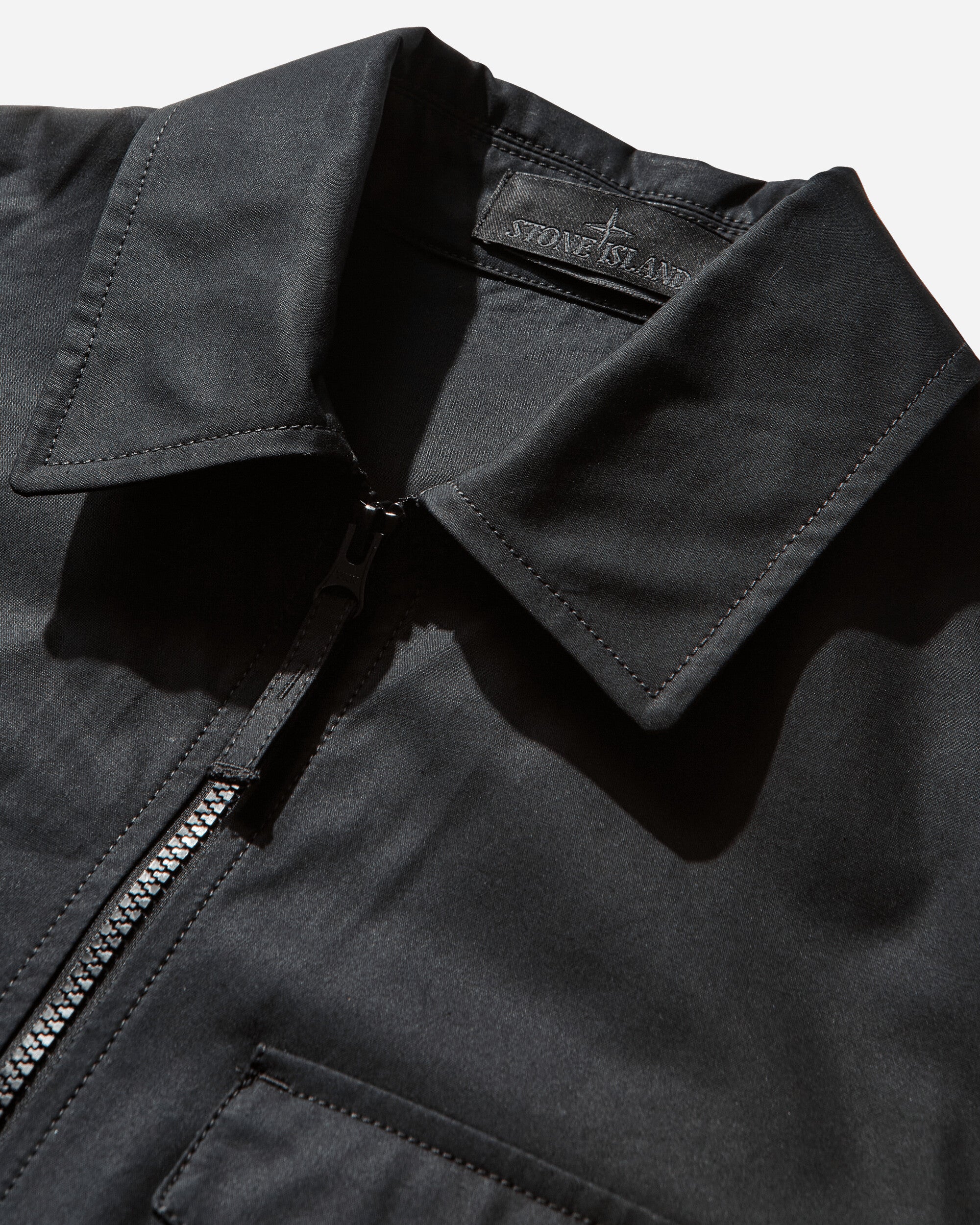 Men's Ghost All-Weather Cotton Canvas Overshirt Black - Image 4