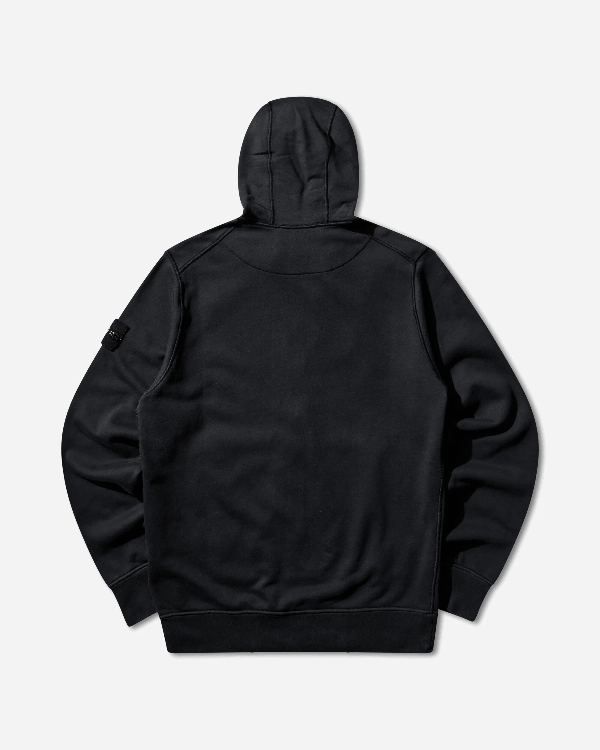 Men's Organic Cotton Fleece Zip Hoodie Navy Blue - Image 2