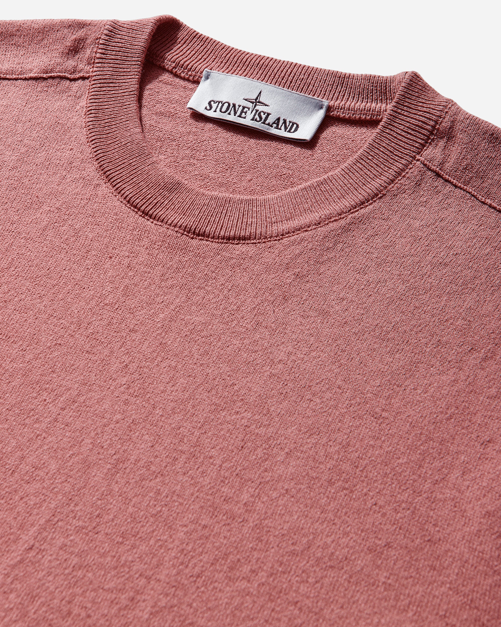 Men's Light Raw Hand Organic Cotton Sweater Oleander - Image 3