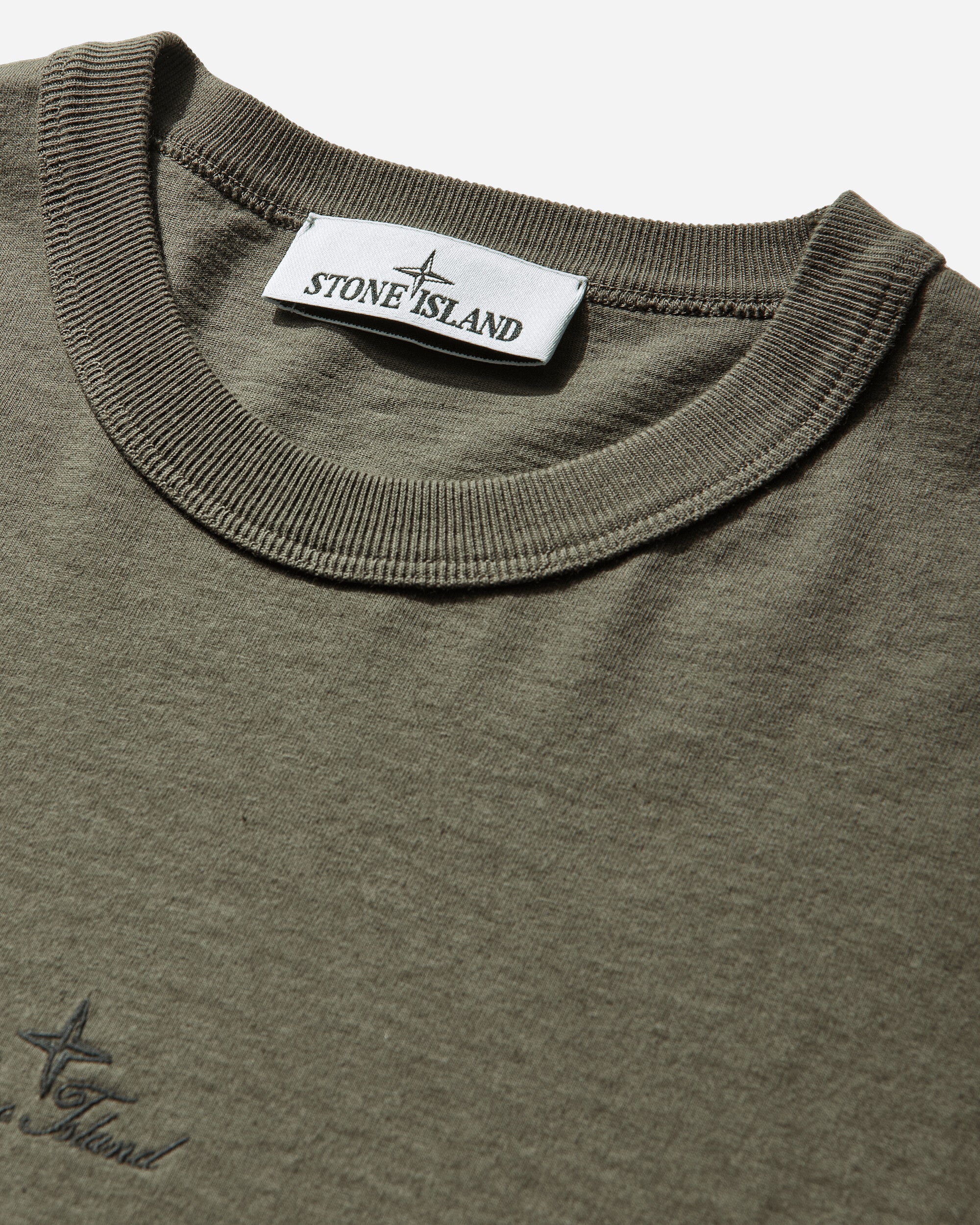 Men's Longsleeve T-Shirt Military Green - Image 4