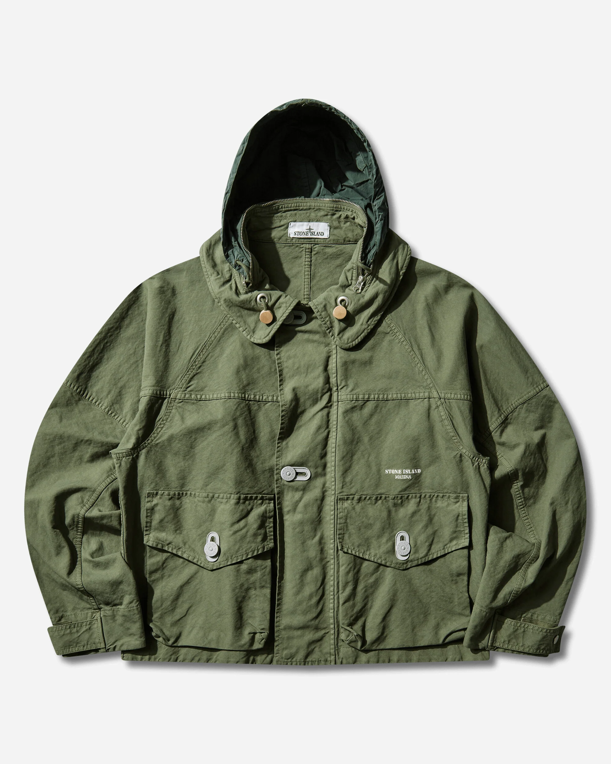 Men's Marina NYCO Panama-TC Coach Jacket Quartz Green - Image 3