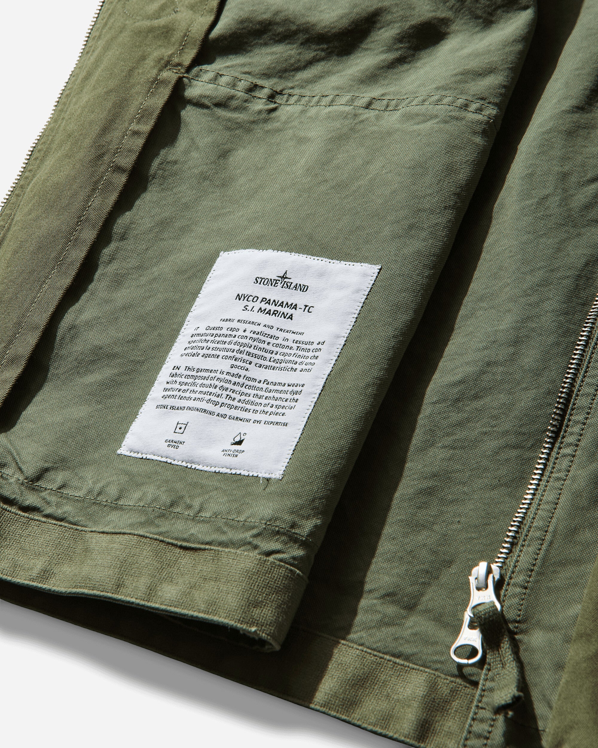 Men's Marina NYCO Panama-TC Coach Jacket Quartz Green - Image 4