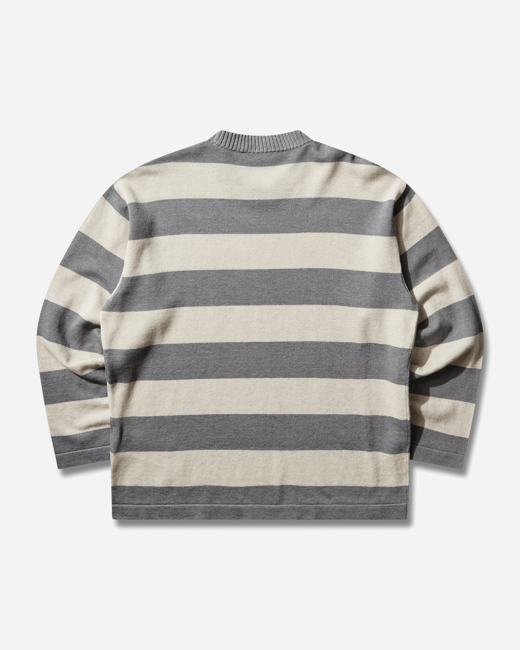 Men's Marina Striped Crewneck Jumper Ivory - Image 2