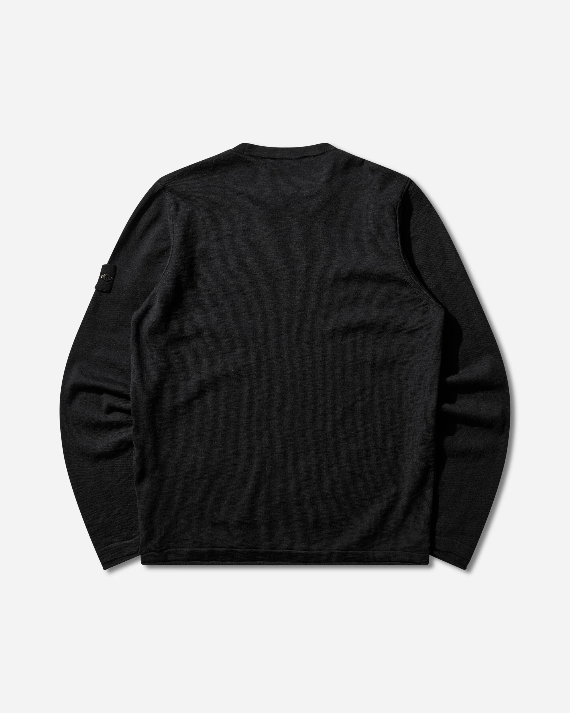 Men's Organic Cotton With Nylon Crewneck Sweater Black - Image 2