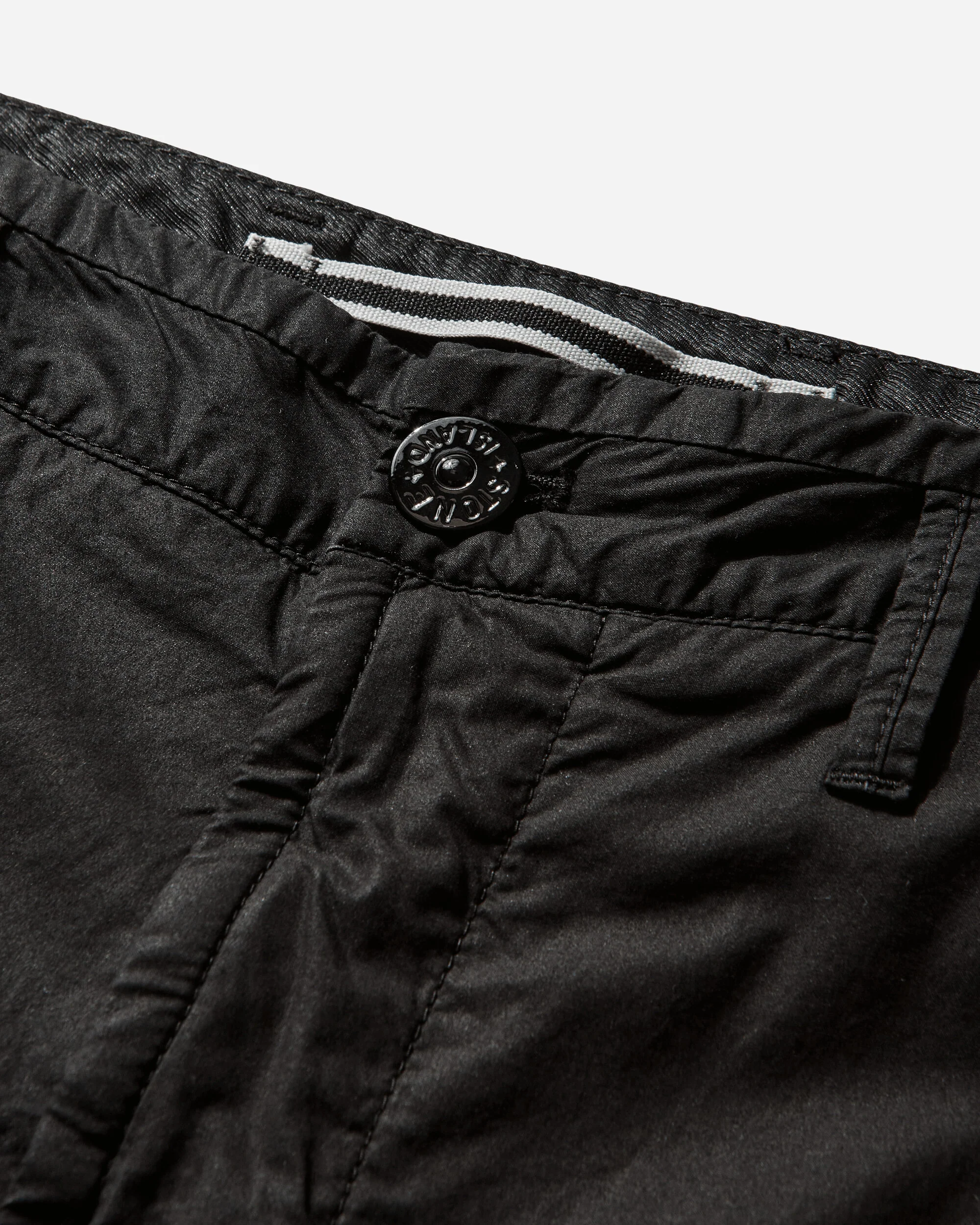 Men's Stretch Cotton Tela 'Paracadute' Cargo Shorts Black - Image 4