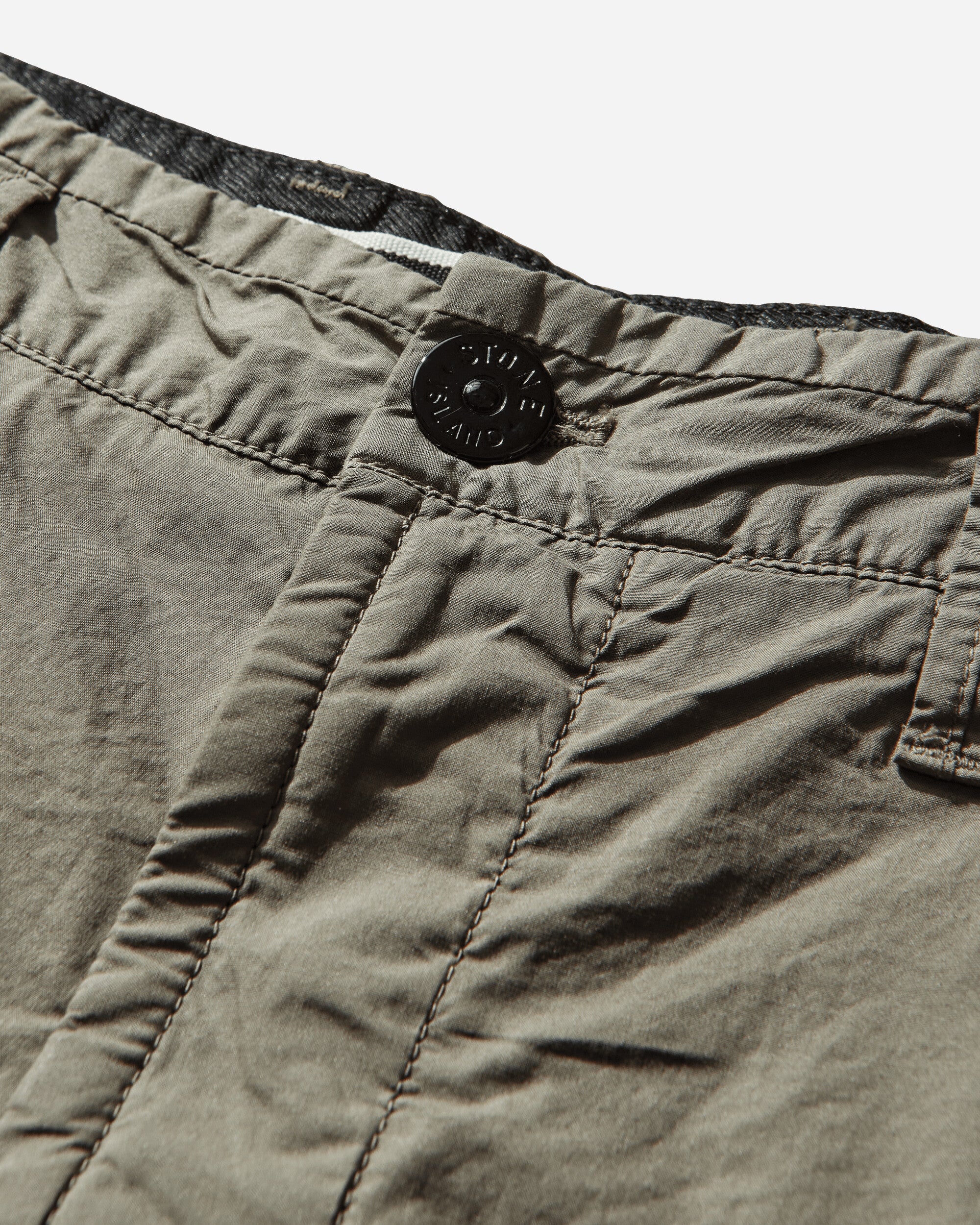 Men's Stretch Cotton Tela 'Paracadute' Cargo Shorts Military Green - Image 3