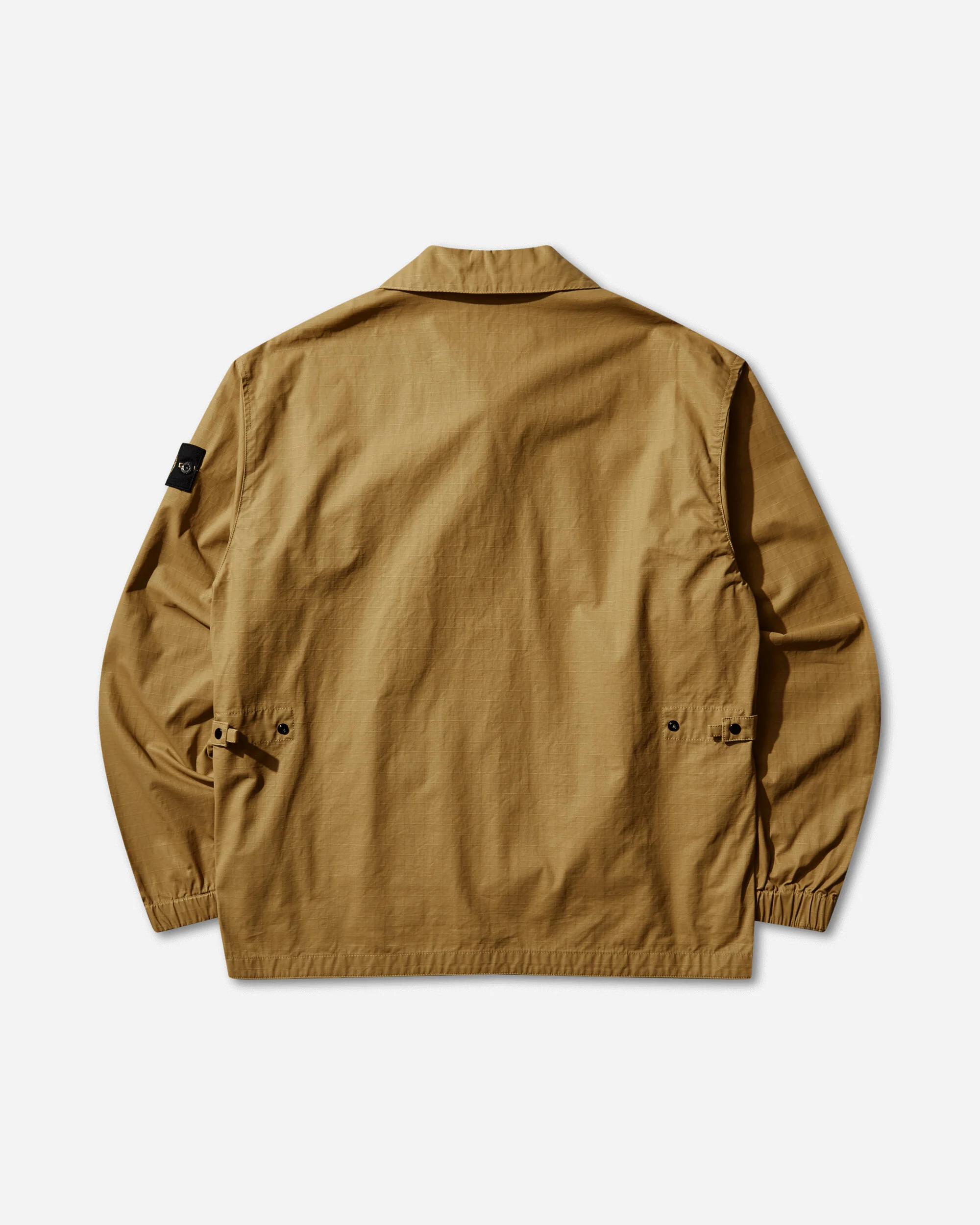 Men's Double-Coated Cotton Ripstop Overshirt Mustard - Image 2