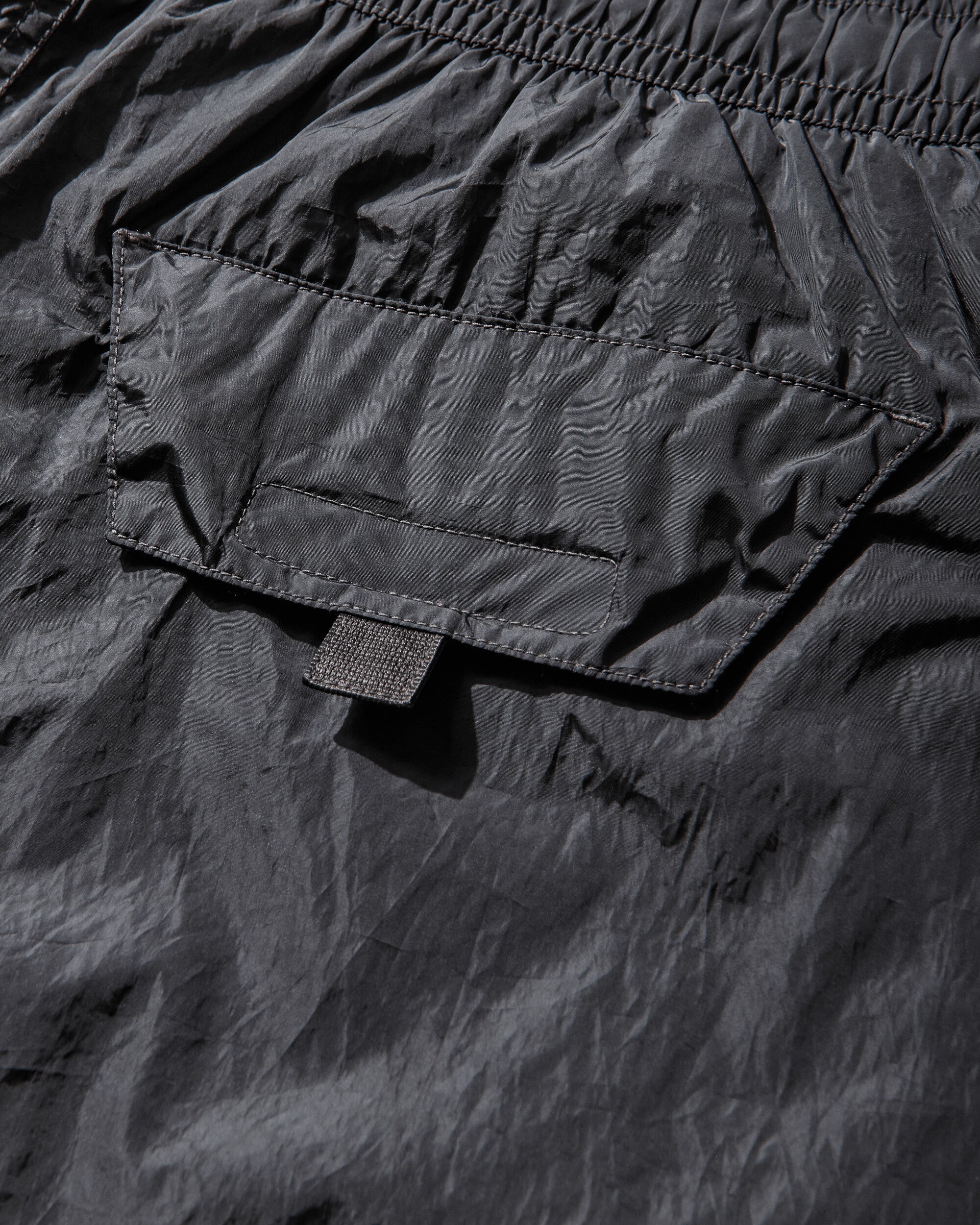 Men's Nylon Metal Swim Shorts Blue Grey - Image 3