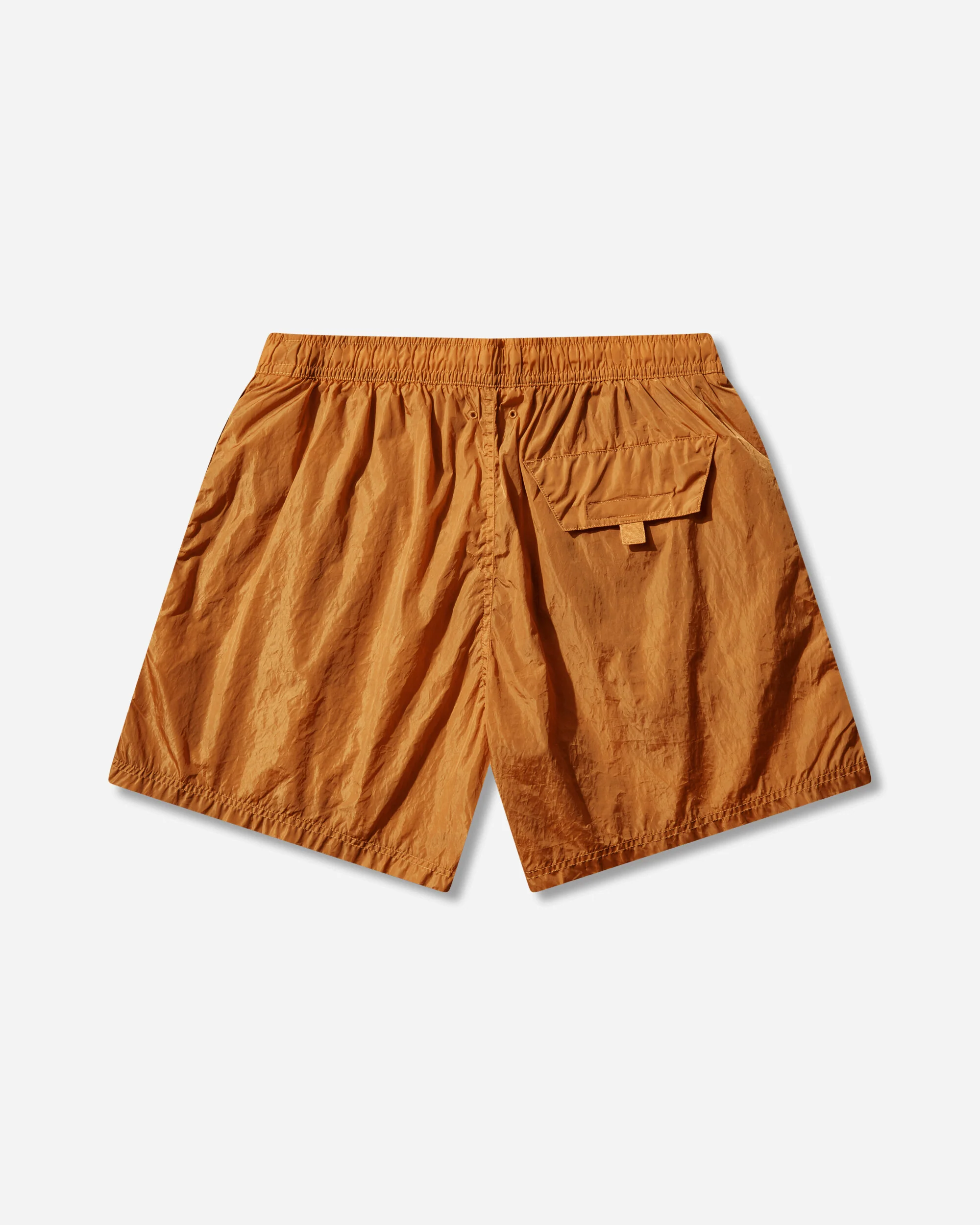 Men's Nylon Metal Swim Shorts Orange - Image 2