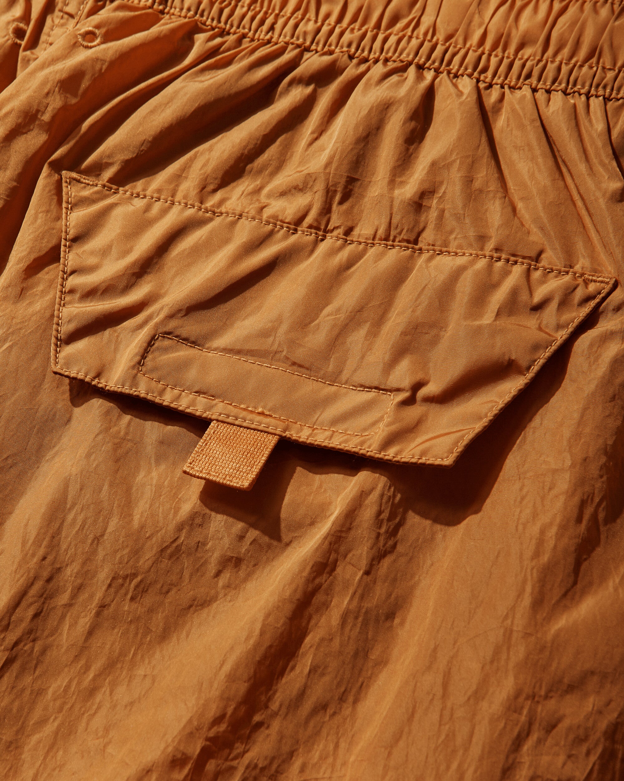 Men's Nylon Metal Swim Shorts Orange - Image 4