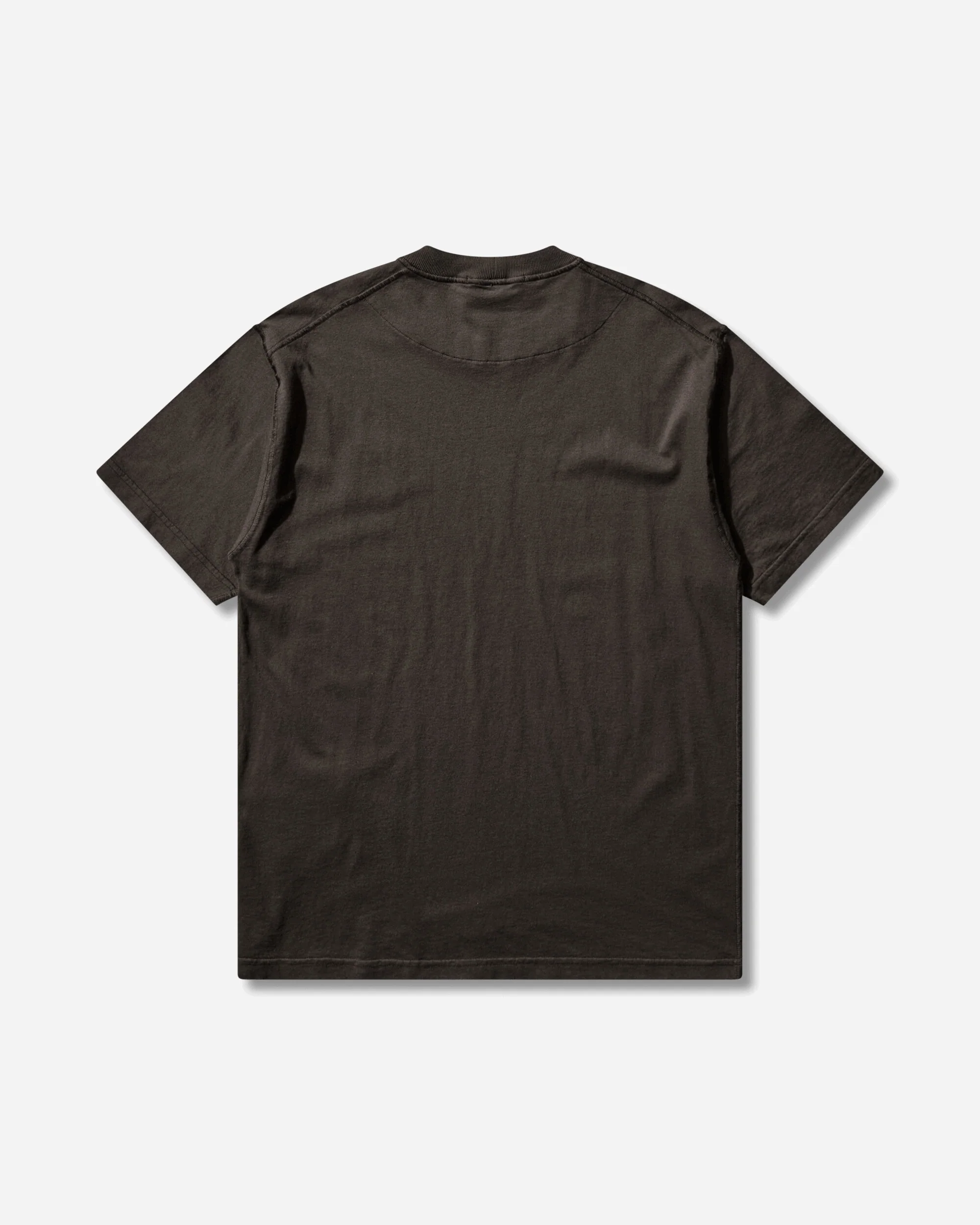 Men's Organic Cotton Jersey 'FISSATO' Effect T-Shirt Charcoal - Image 2