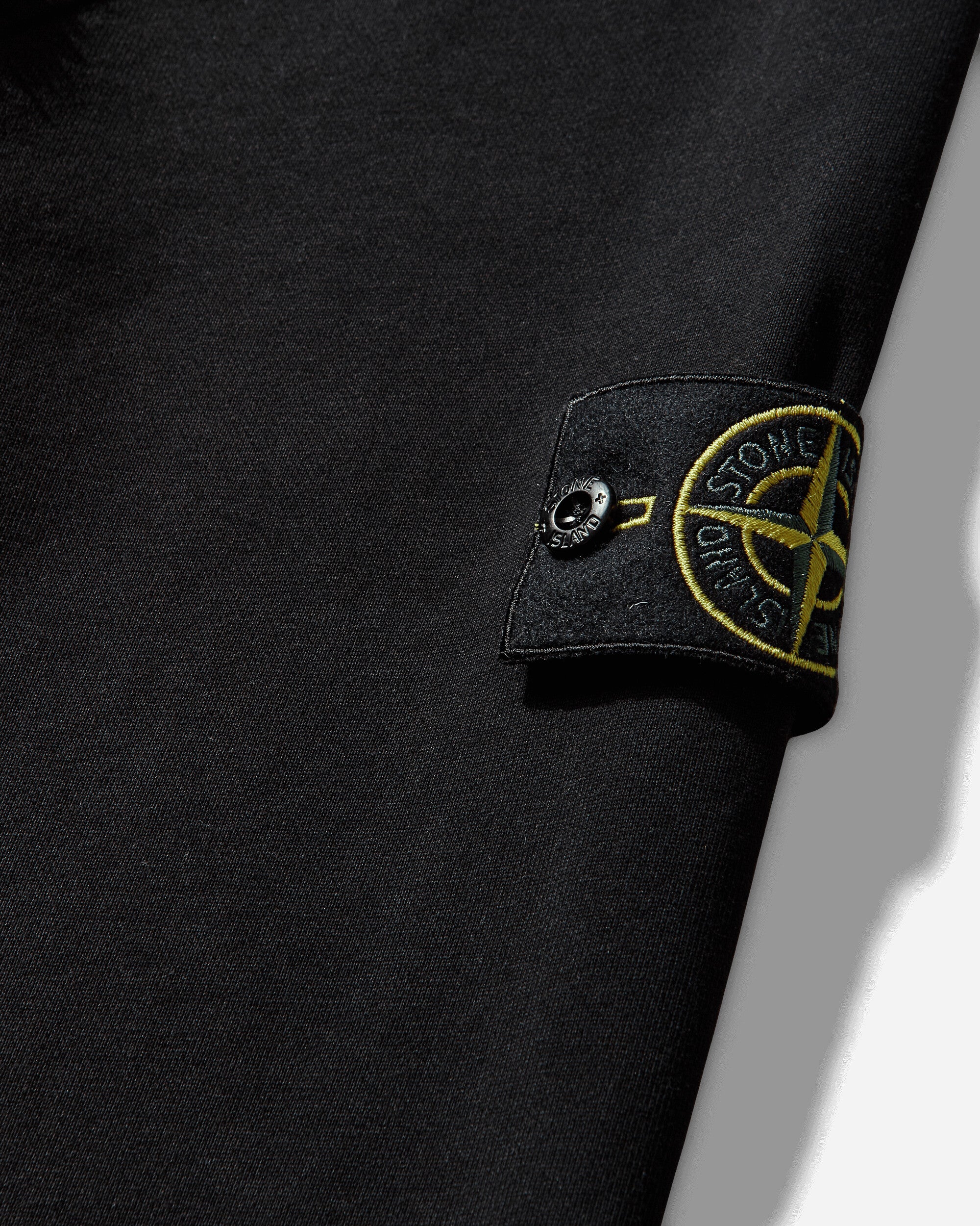Men's Organic Cotton Fleece Oversized Crewneck Sweatshirt Black - Image 3